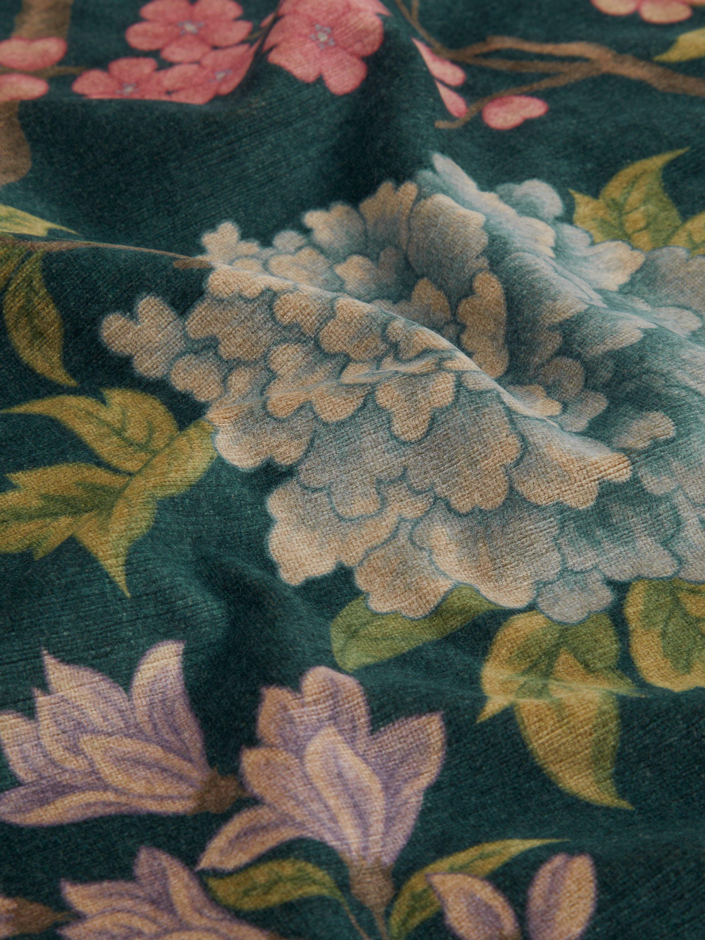 Liberty London Porcelain Trail fabric in Ink, velvet floral pattern, UK version