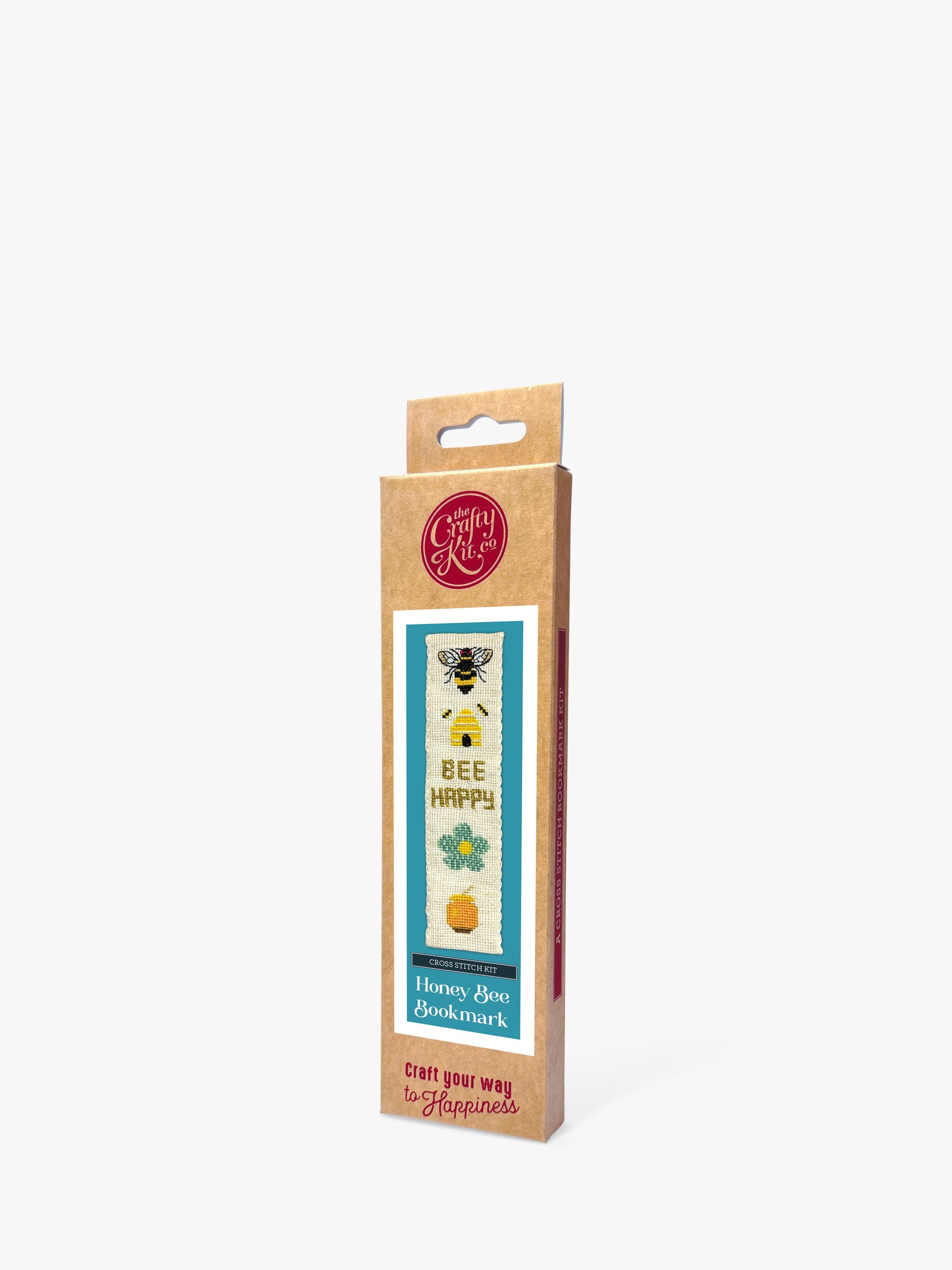 The Crafty Kit Company honey bee cross stitch bookmark kit (British brand)