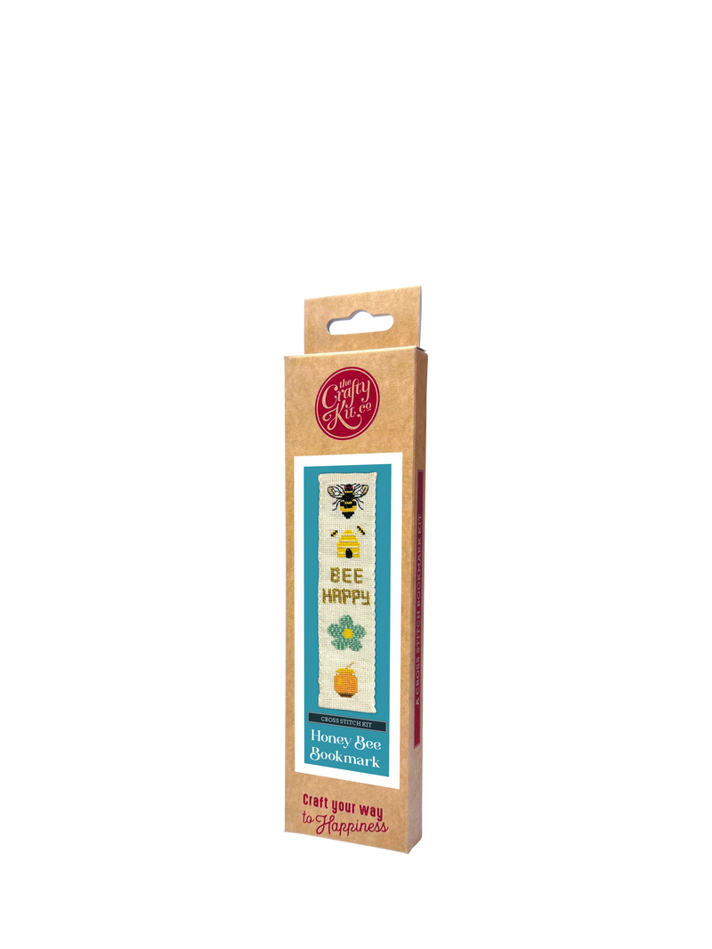 The Crafty Kit Company honey bee cross stitch bookmark kit (British brand)