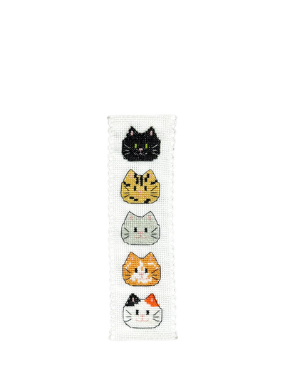 John Lewis The Crafty Kit Company Kitty Cats Bookmark Cross Stitch Kit- Buy online at McGrocer