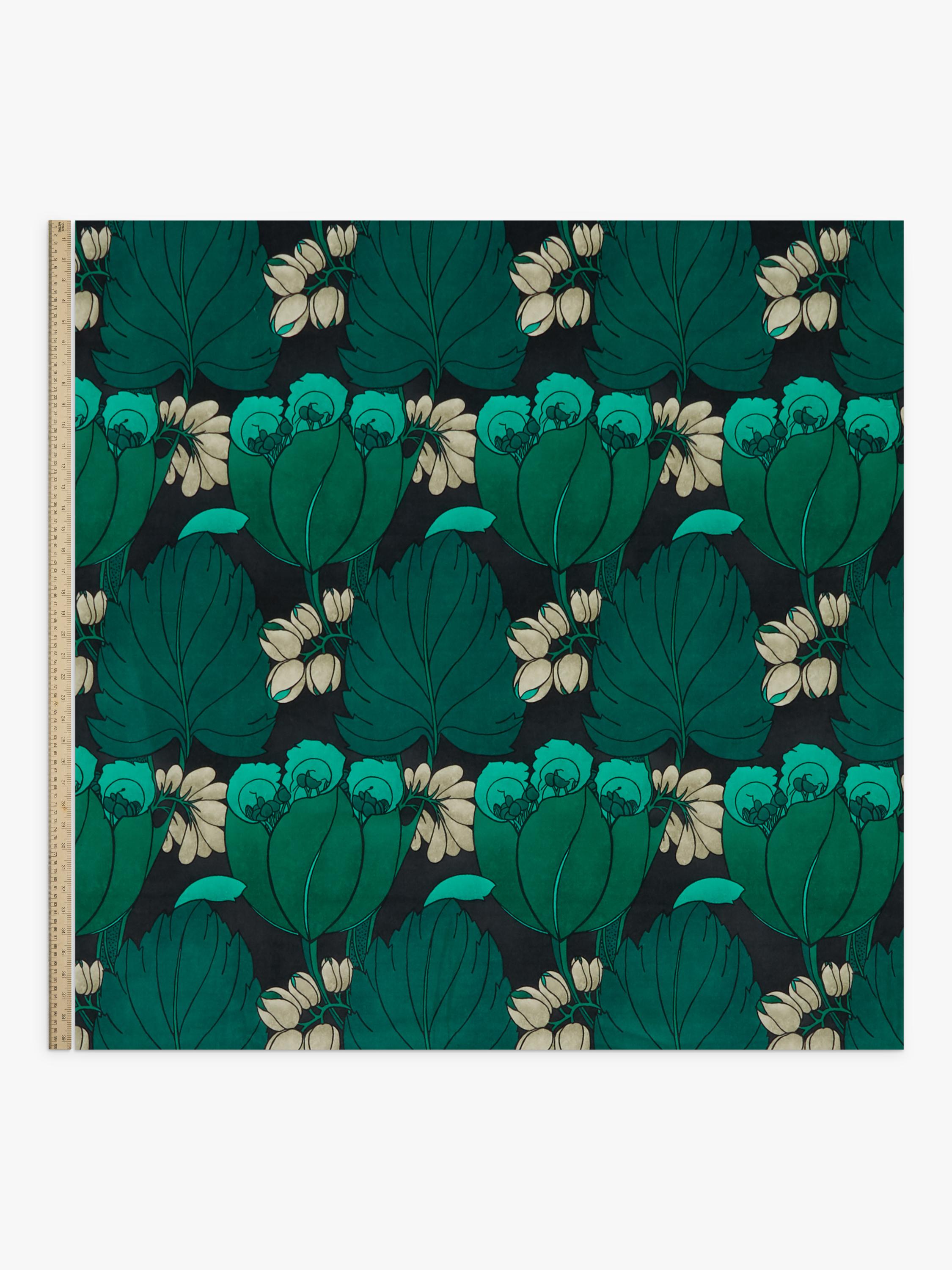 Liberty London Regency Tulip velvet floral fabric, UK version