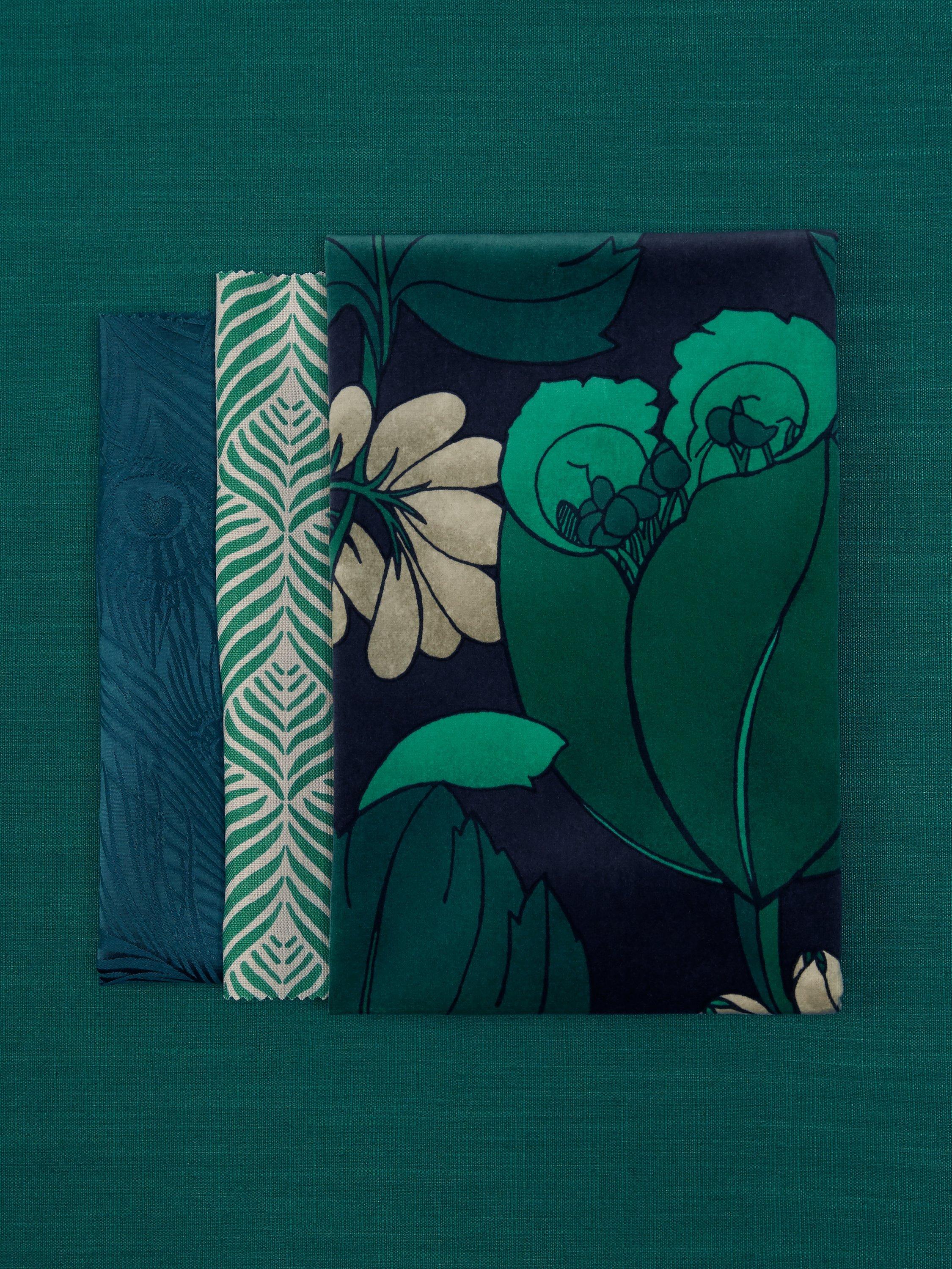 Liberty London Regency Tulip velvet floral fabric, UK version