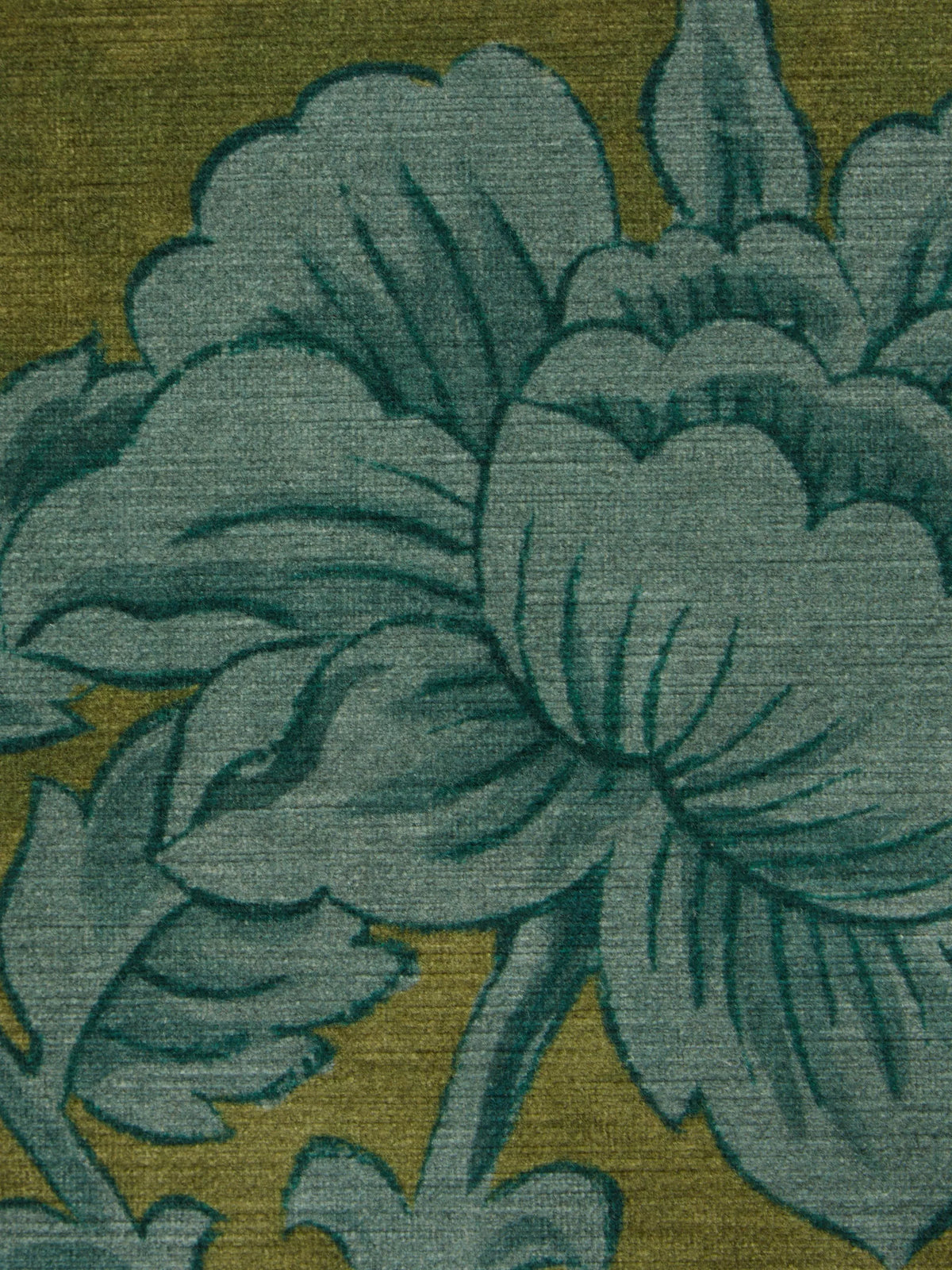 Liberty London velvet furnishing fabric kelp - British product