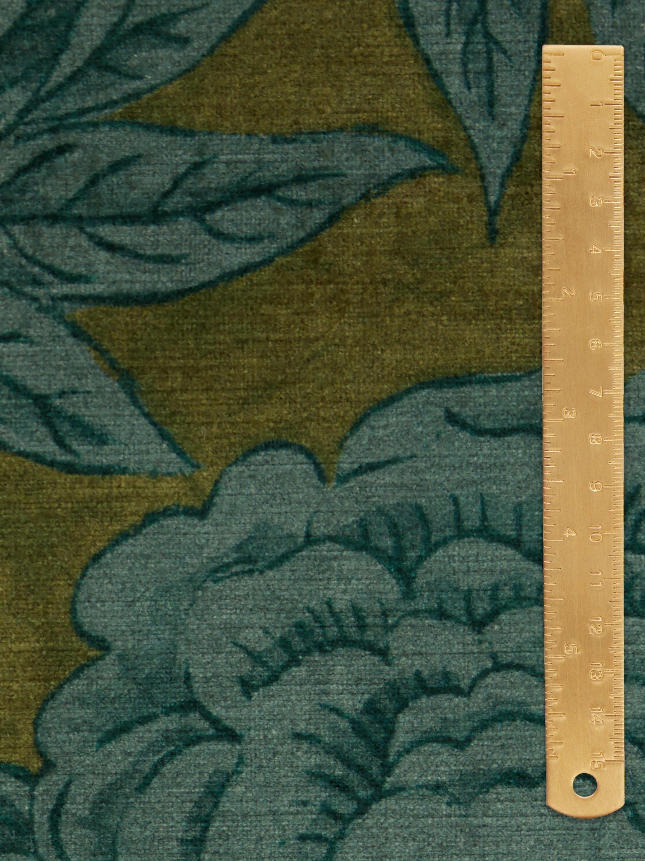 Liberty London velvet furnishing fabric kelp - British product