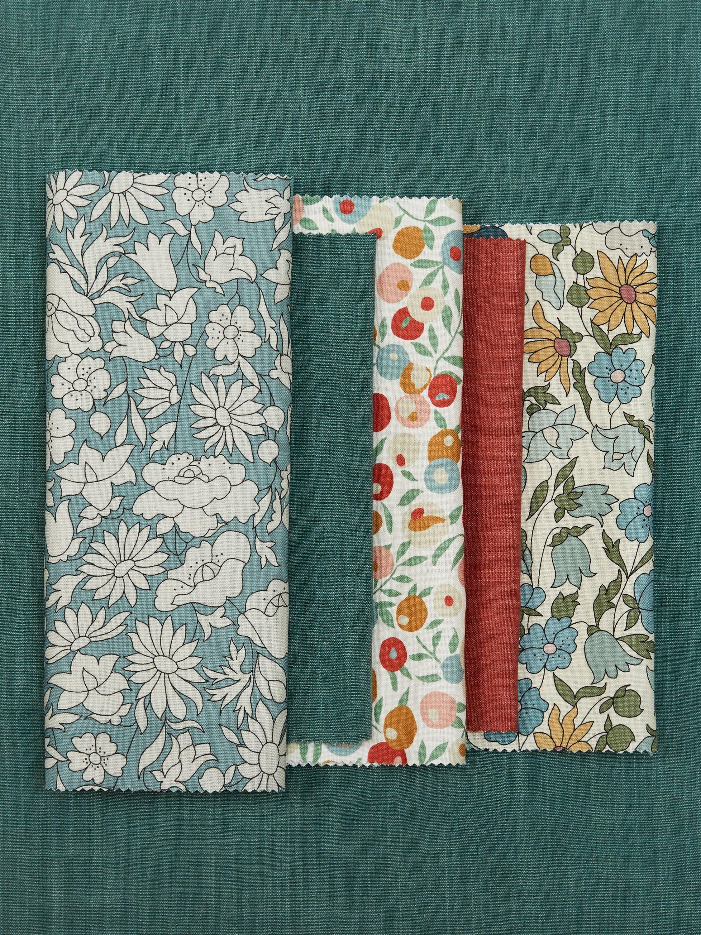 Liberty London Wiltshire Blossom floral linen fabric - British brand