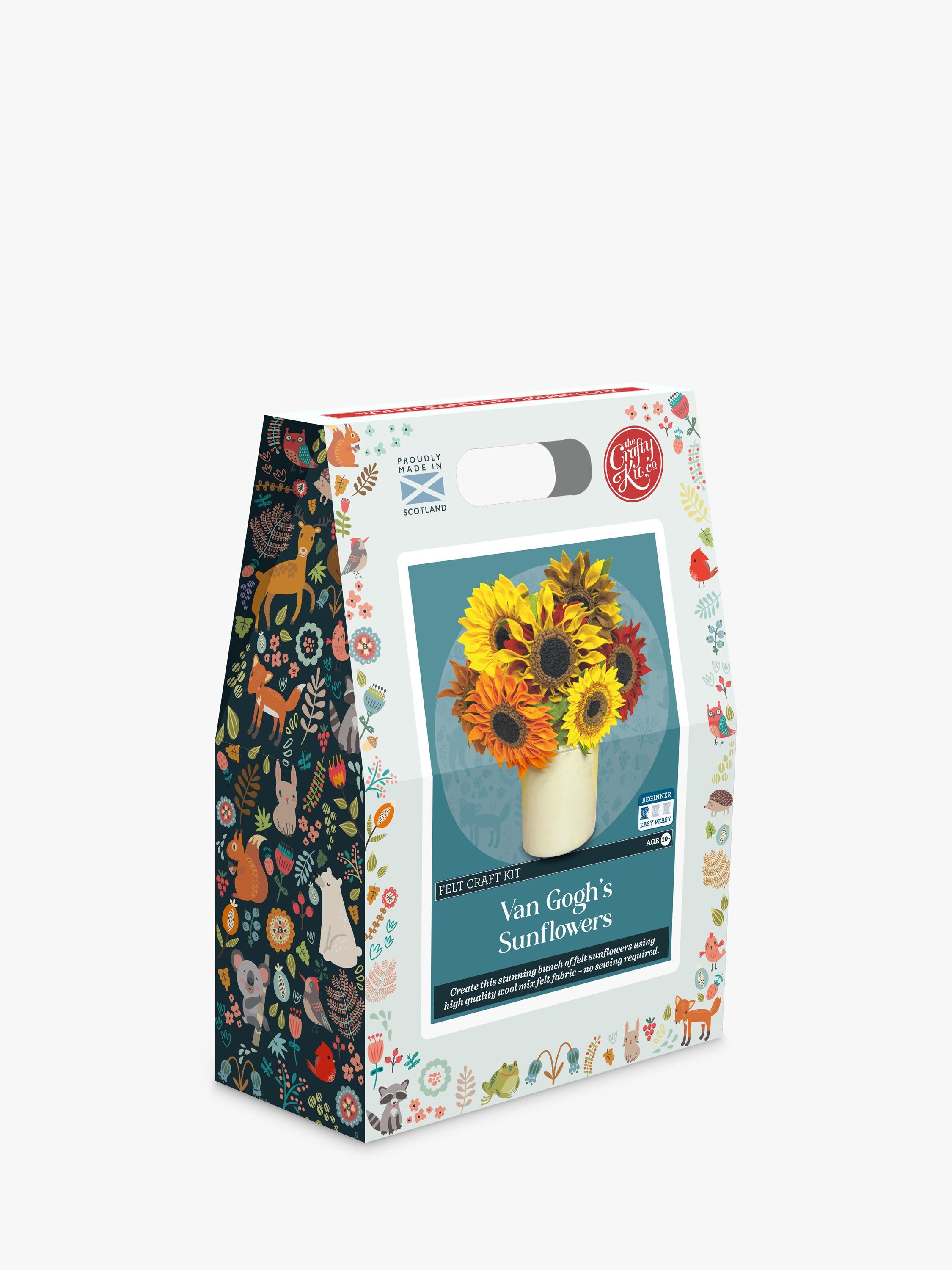 Crafty Kit Company Van Gogh felt sunflowers - British product