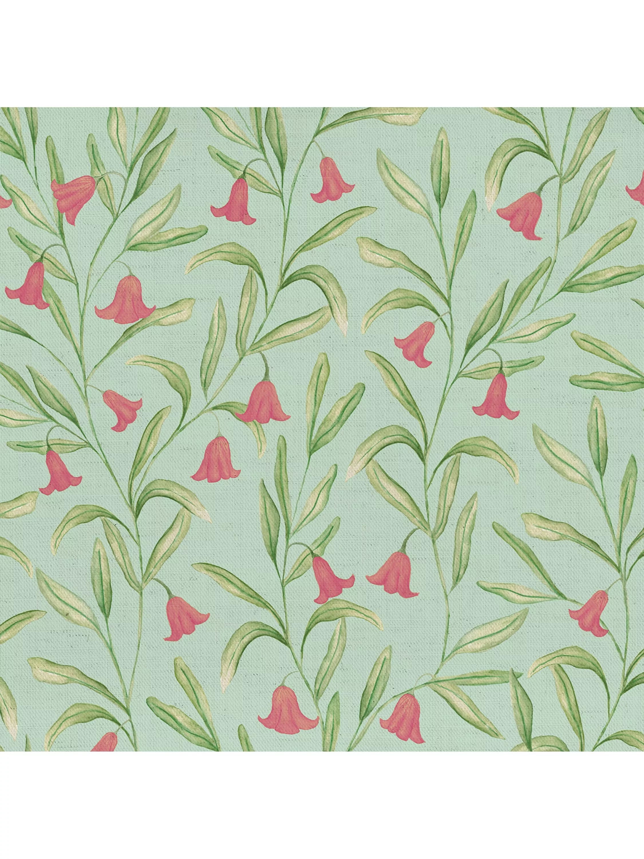 Voyage Bell Meadow Floral Printed Furnishing Fabric, 100cm