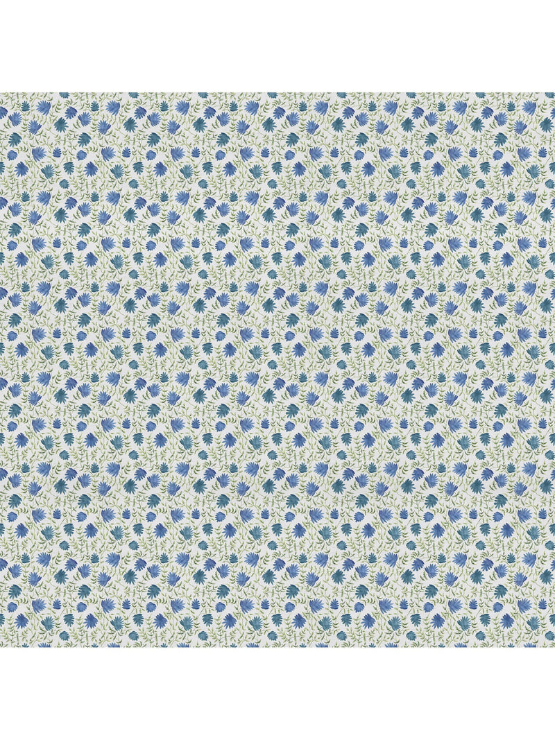 Voyage Elai cotton linen floral fabric, imported from the UK