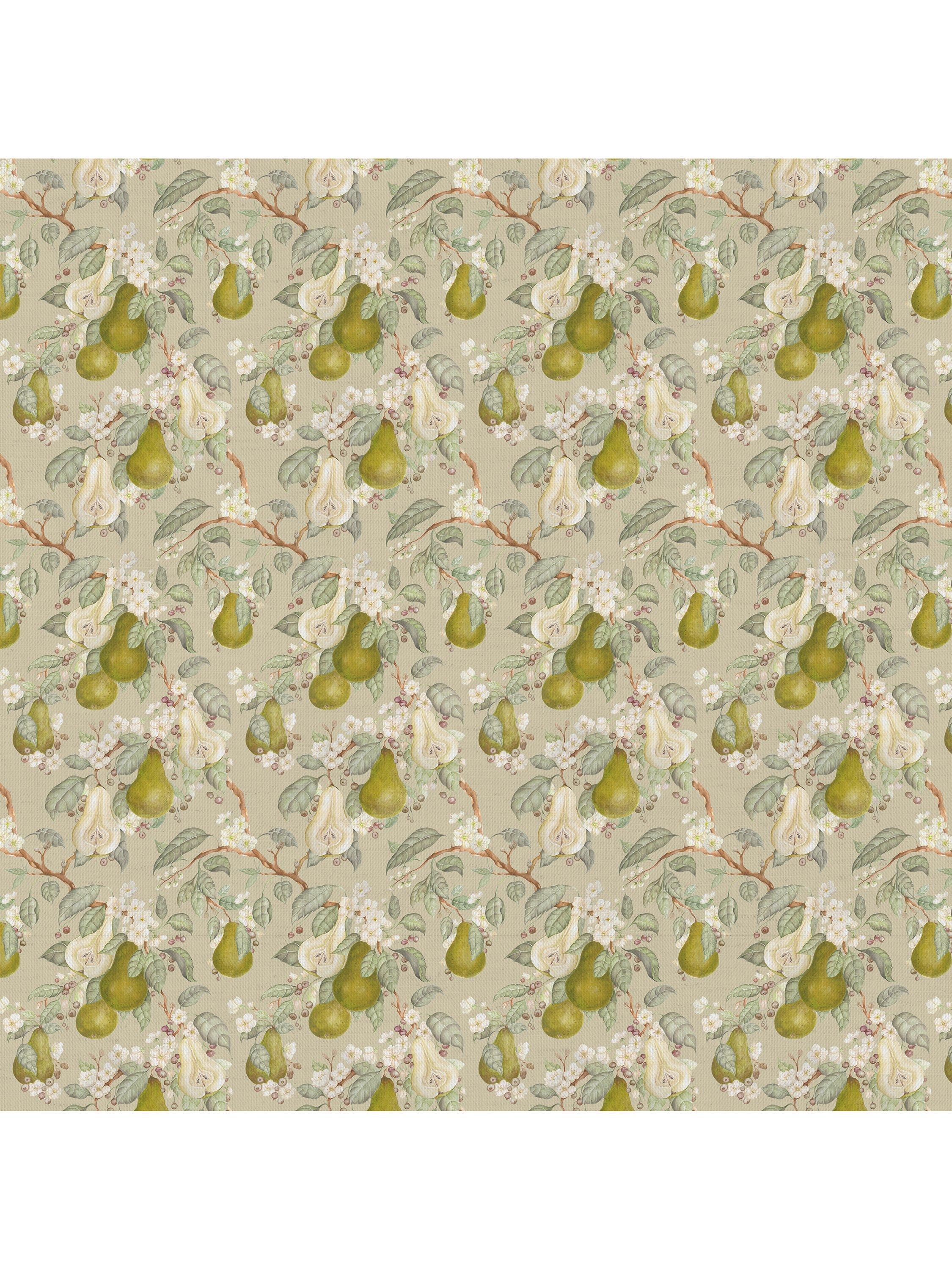 Voyage Pear Orchard Hazel fabric, cotton linen blend, imported from the UK