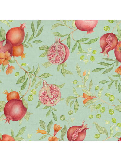 John Lewis Voyage Pomegranate Grove Furnishing Fabric, Oasis- Buy online at McGrocer