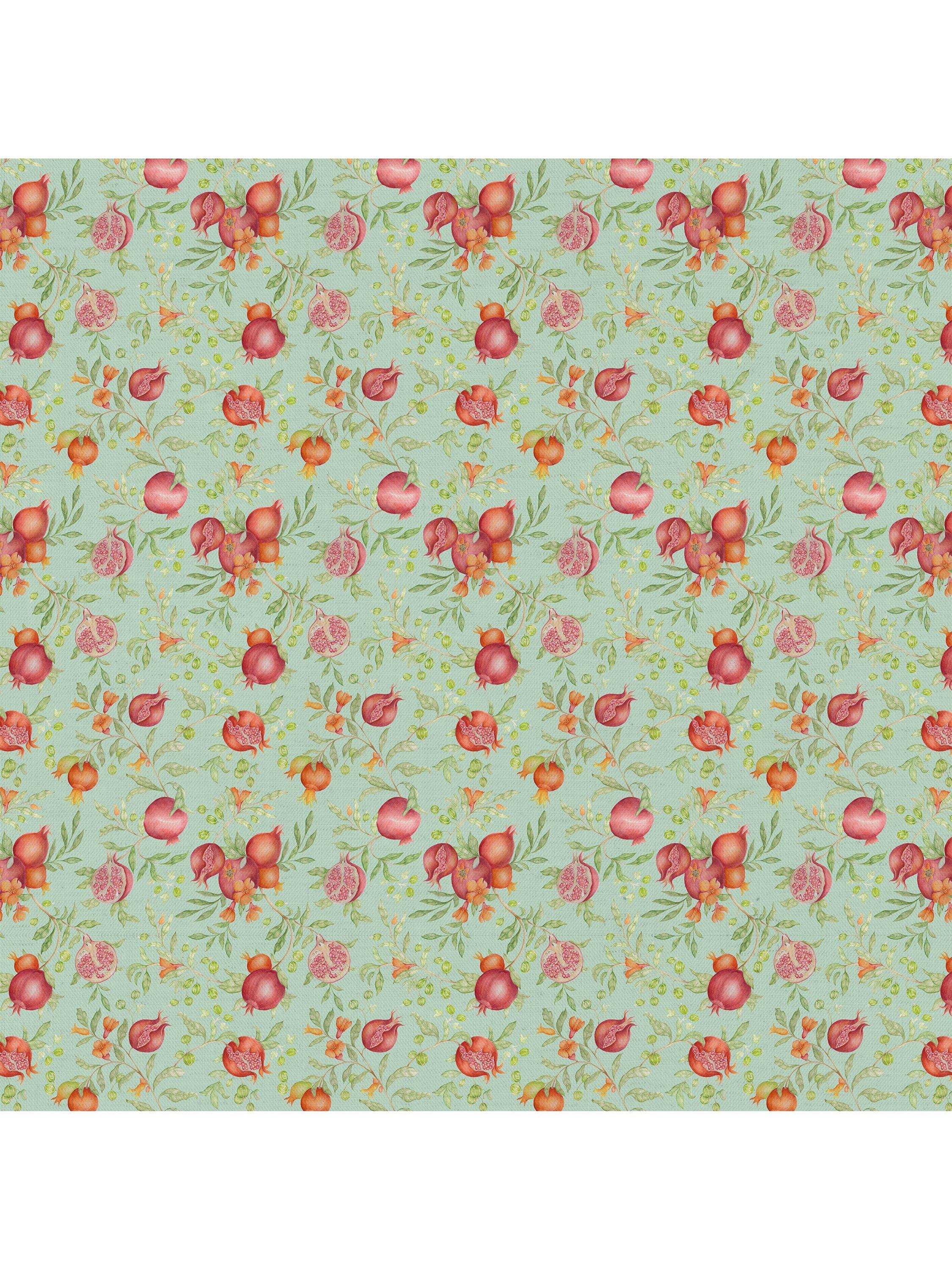Voyage Pomegranate Grove furnishing fabric 100cm - British product