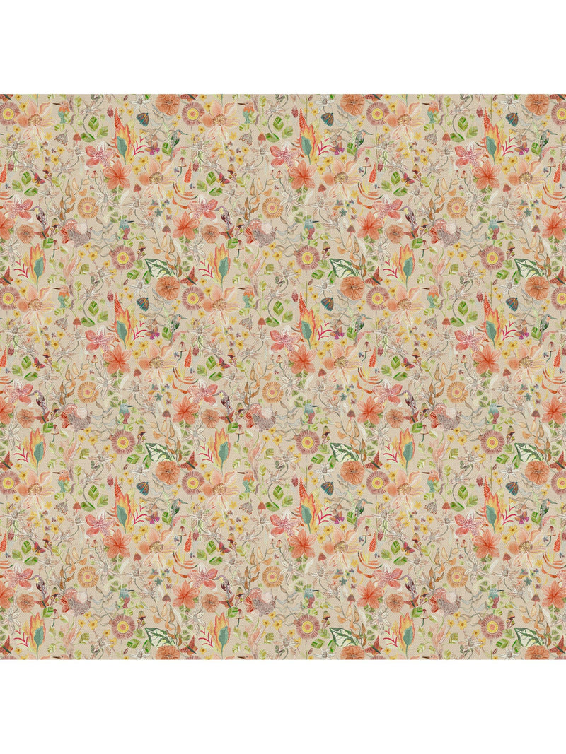 Voyage Primrose Haze floral furnishing fabric, imported from the UK