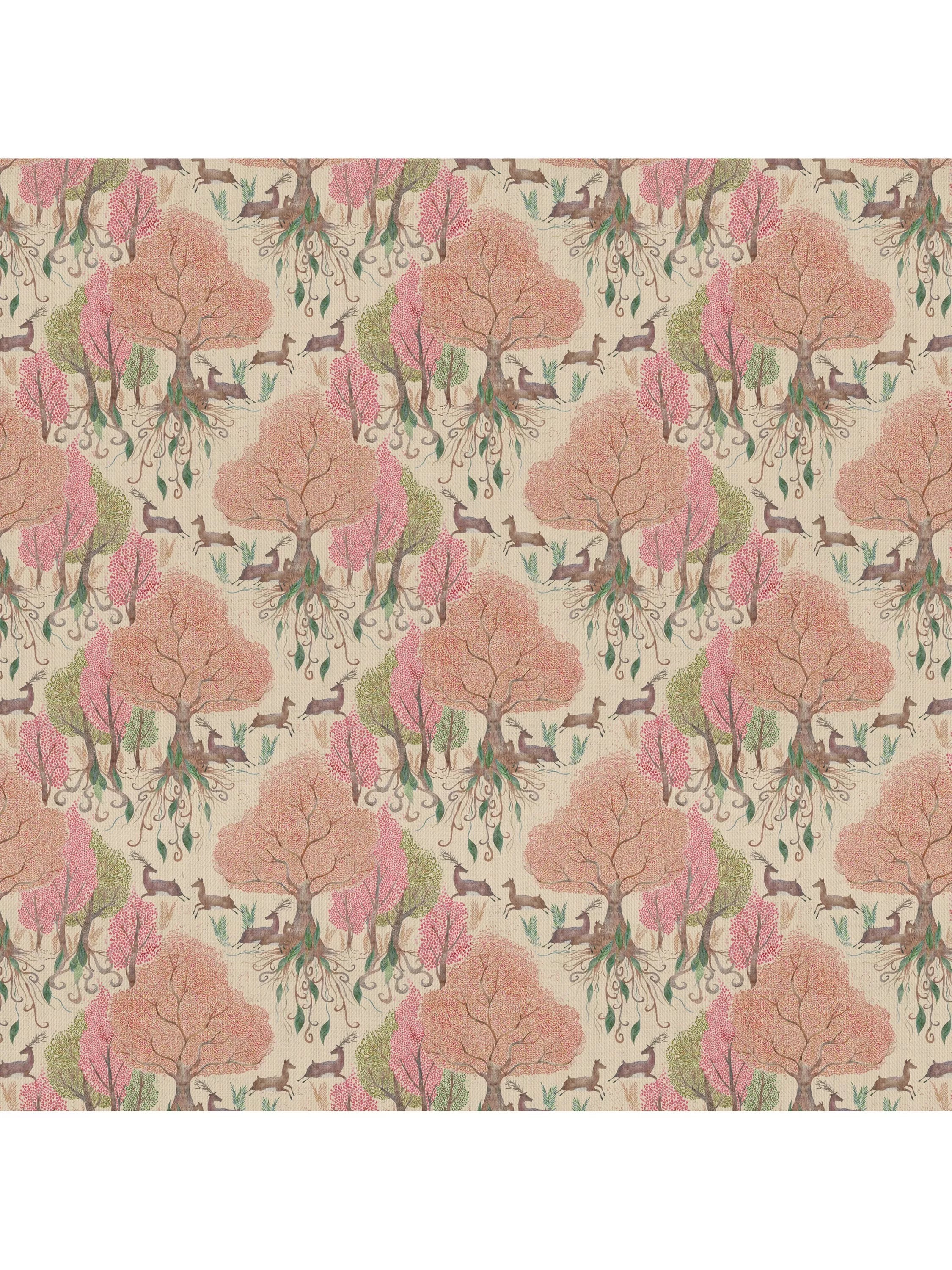 Voyage Willow Woods furnishing fabric floral leaves pattern (British brand)