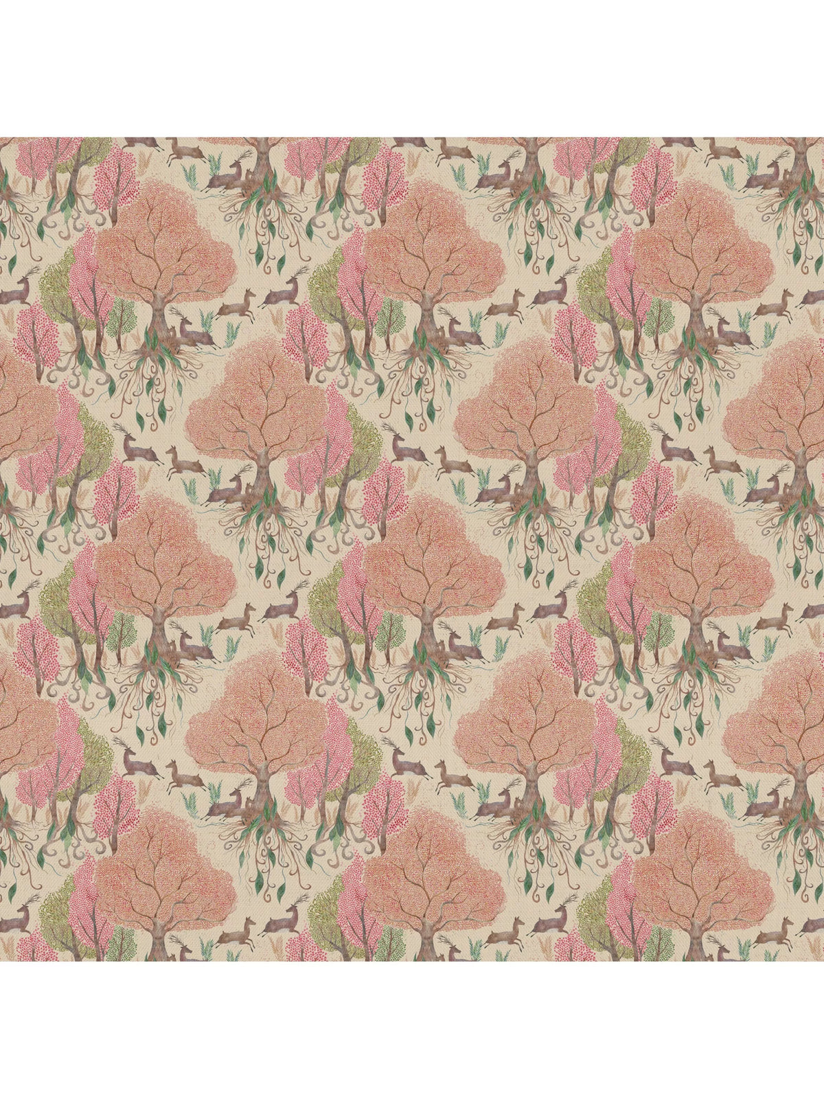 Voyage Willow Woods furnishing fabric floral leaves pattern (British brand)