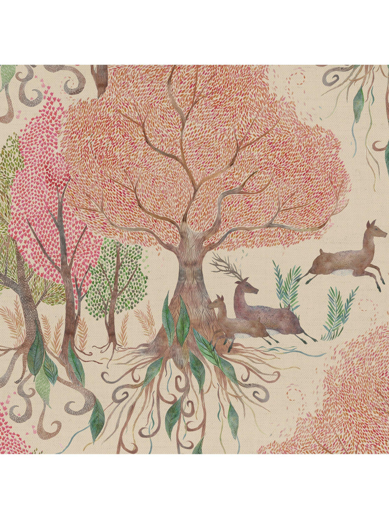 Voyage Willow Woods furnishing fabric floral leaves pattern (British brand)