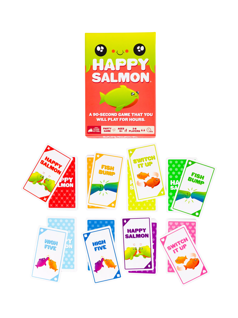 Esdevium Happy Salmon party card game, imported from the UK