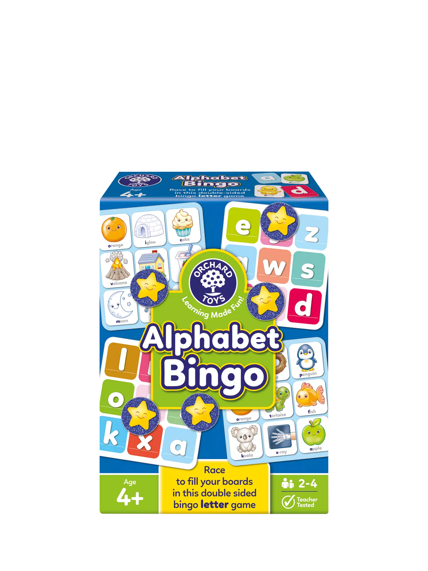 Orchard Toys Alphabet Bingo letter game box (British brand)