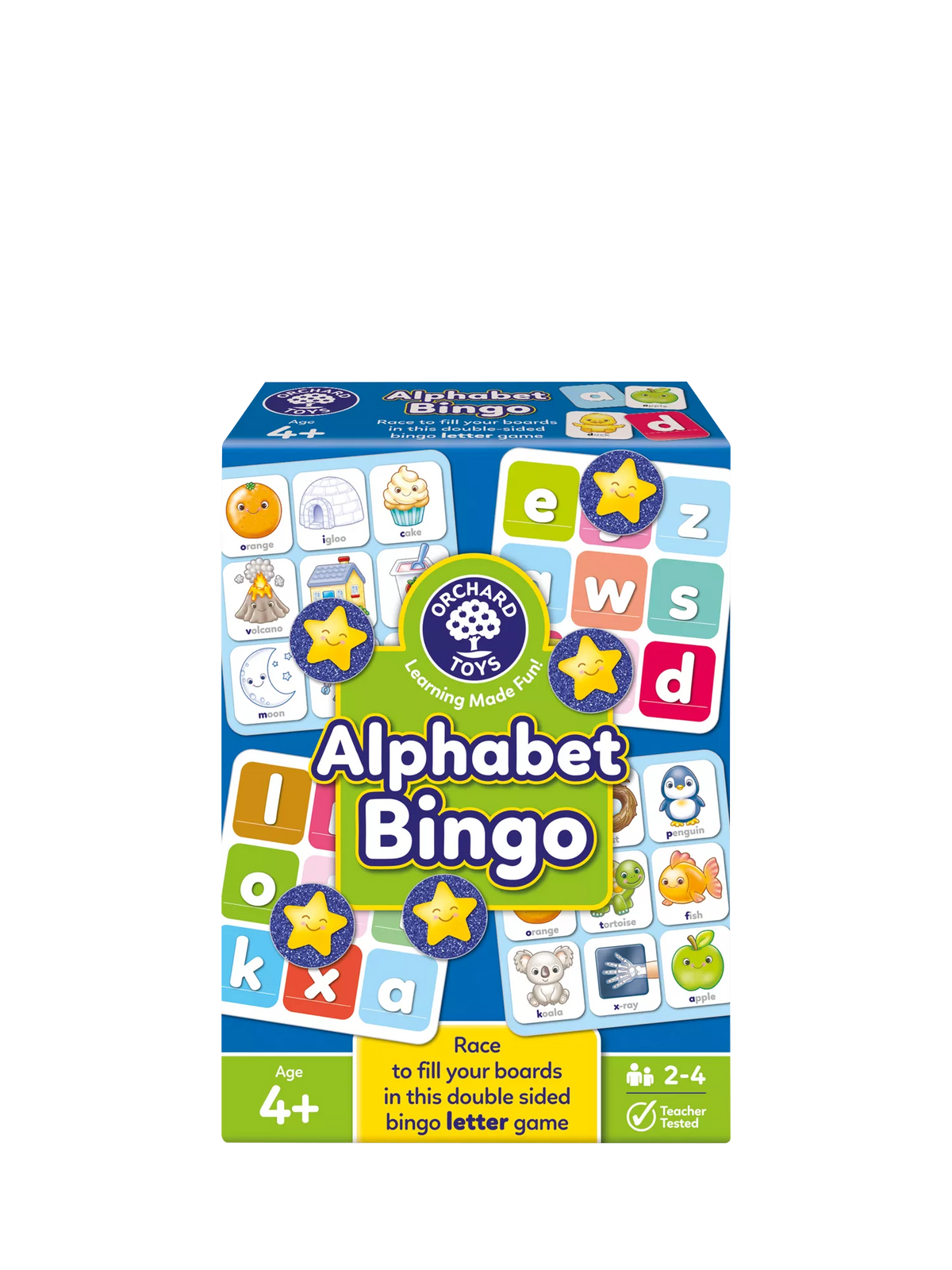 Orchard Toys Alphabet Bingo letter game box (British brand)
