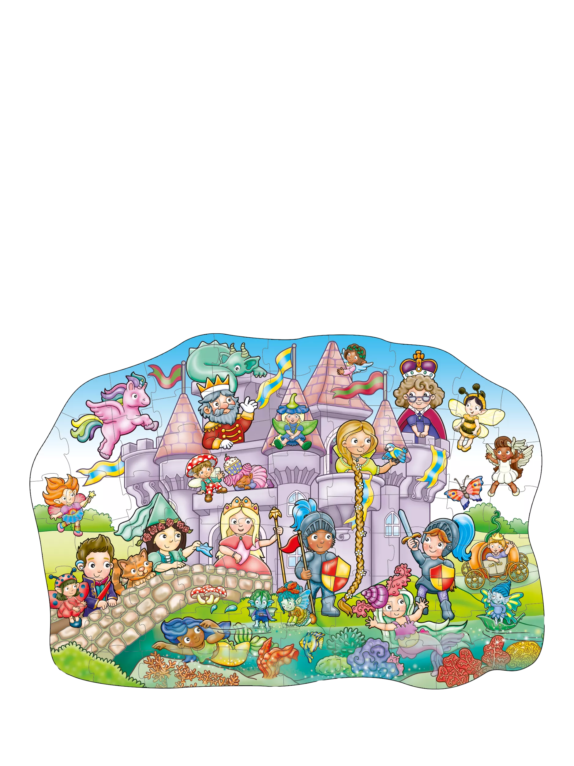 Orchard Toys Fairytale Castle floor puzzle 75 pieces, UK version