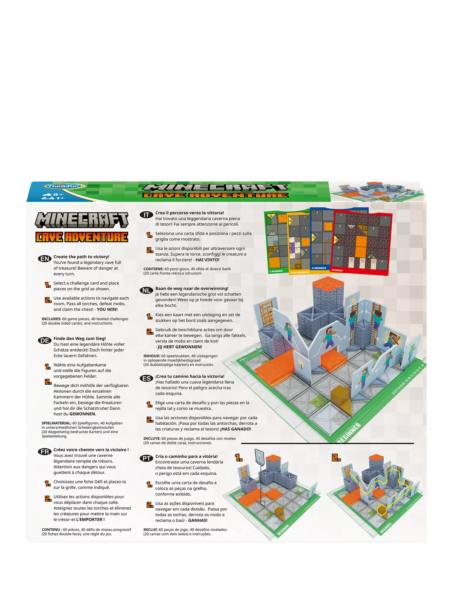 Ravensburger Minecraft Cave Adventure board game - British product