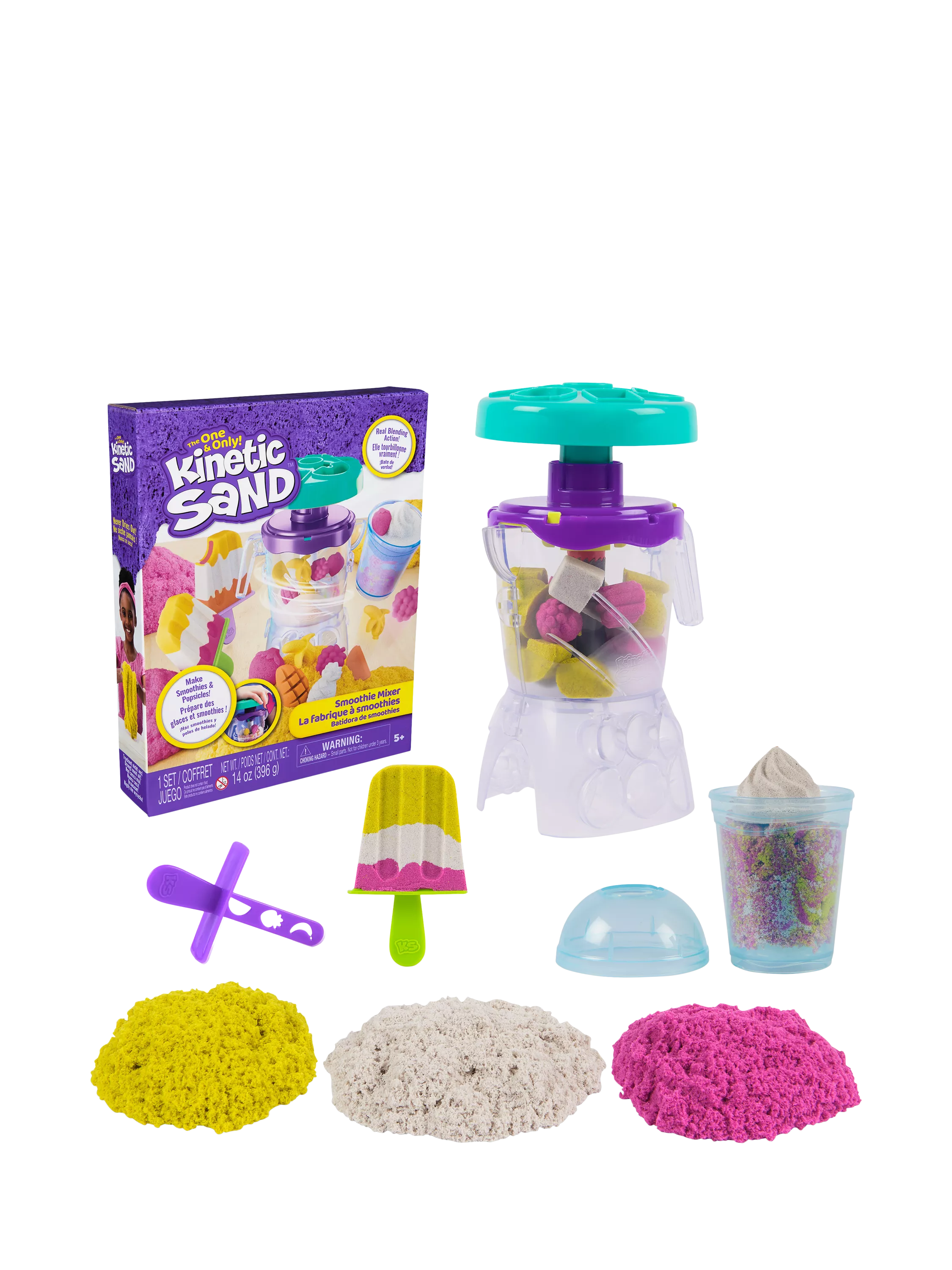 Kinetic Sand Smoothie Mixer playset imported from the UK