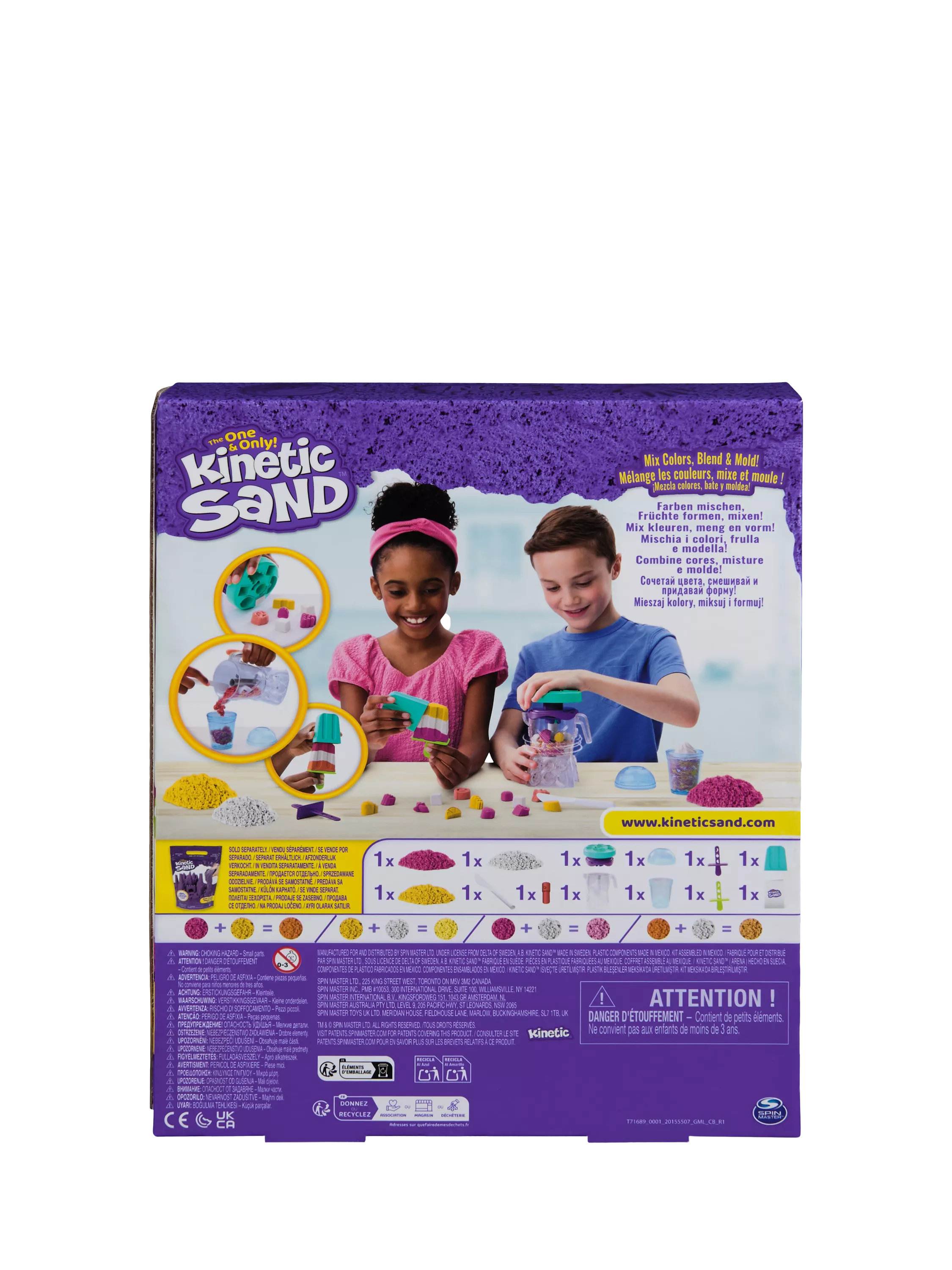 Kinetic Sand Smoothie Mixer playset imported from the UK