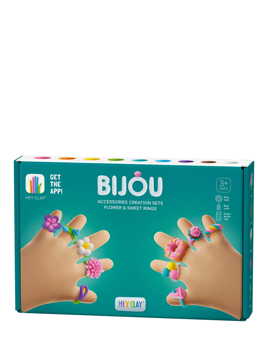 TOMY Hey Clay craft kit flower and sweet rings, imported from the UK