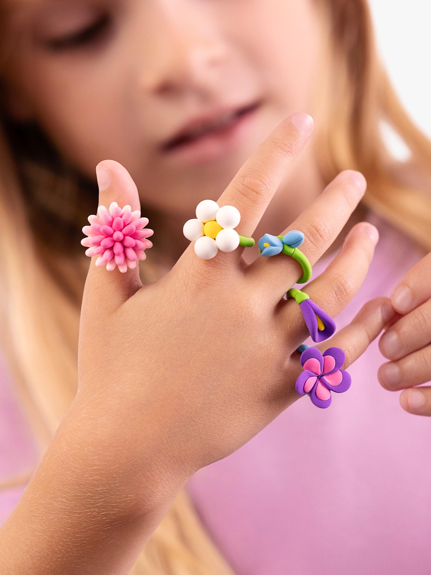 TOMY Hey Clay craft kit flower and sweet rings, imported from the UK