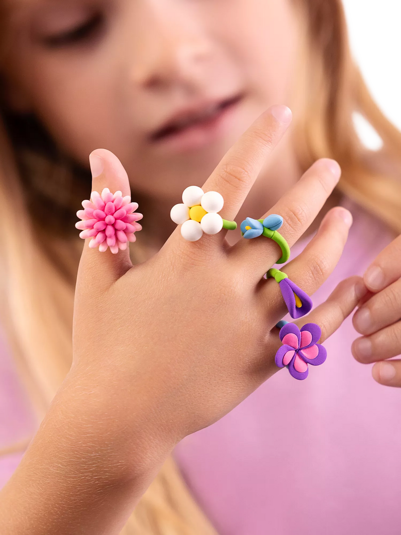 TOMY Hey Clay craft kit flower and sweet rings, imported from the UK