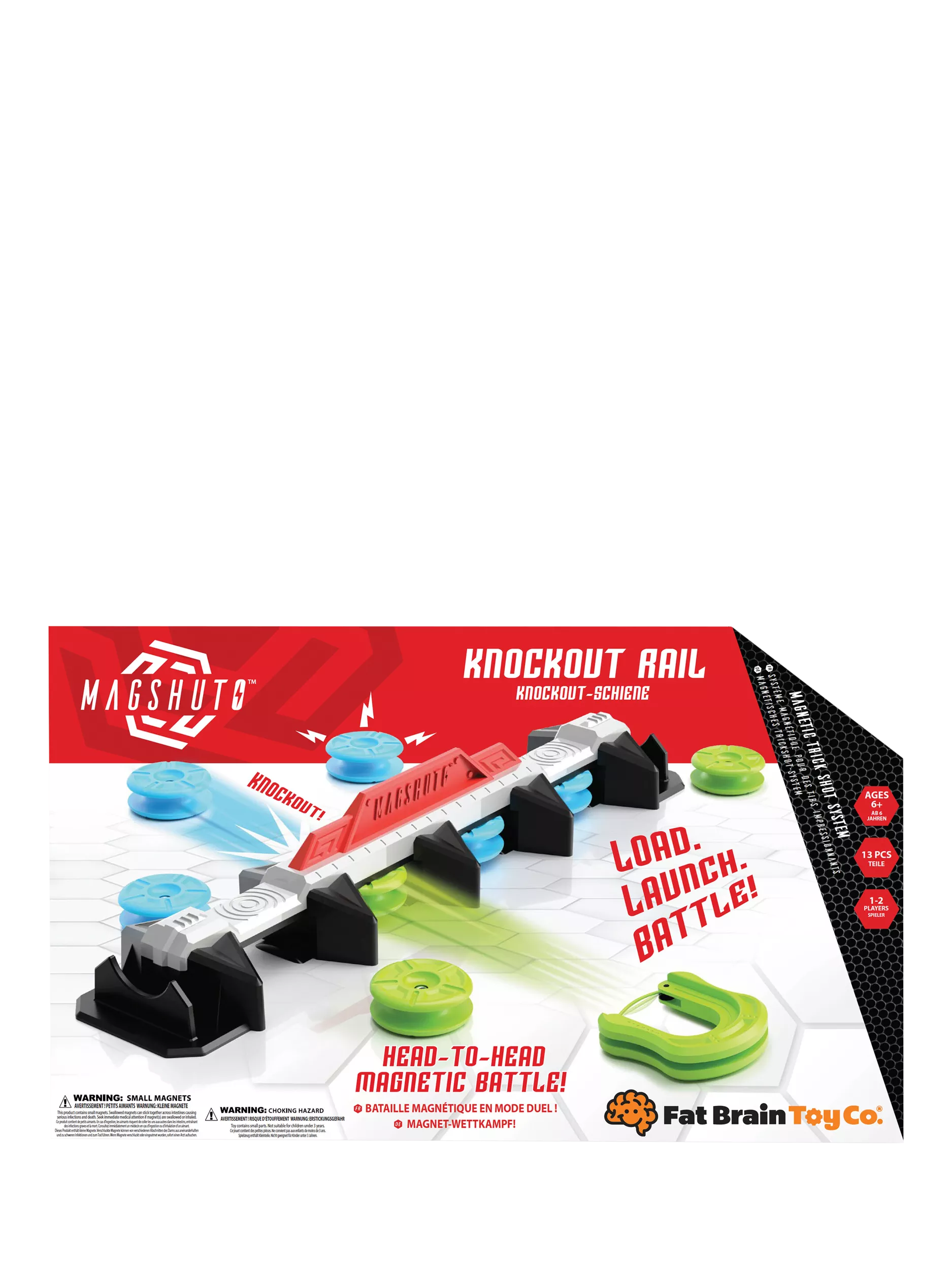 TOMY Magshuto Knockout magnetic battle game, imported from the UK