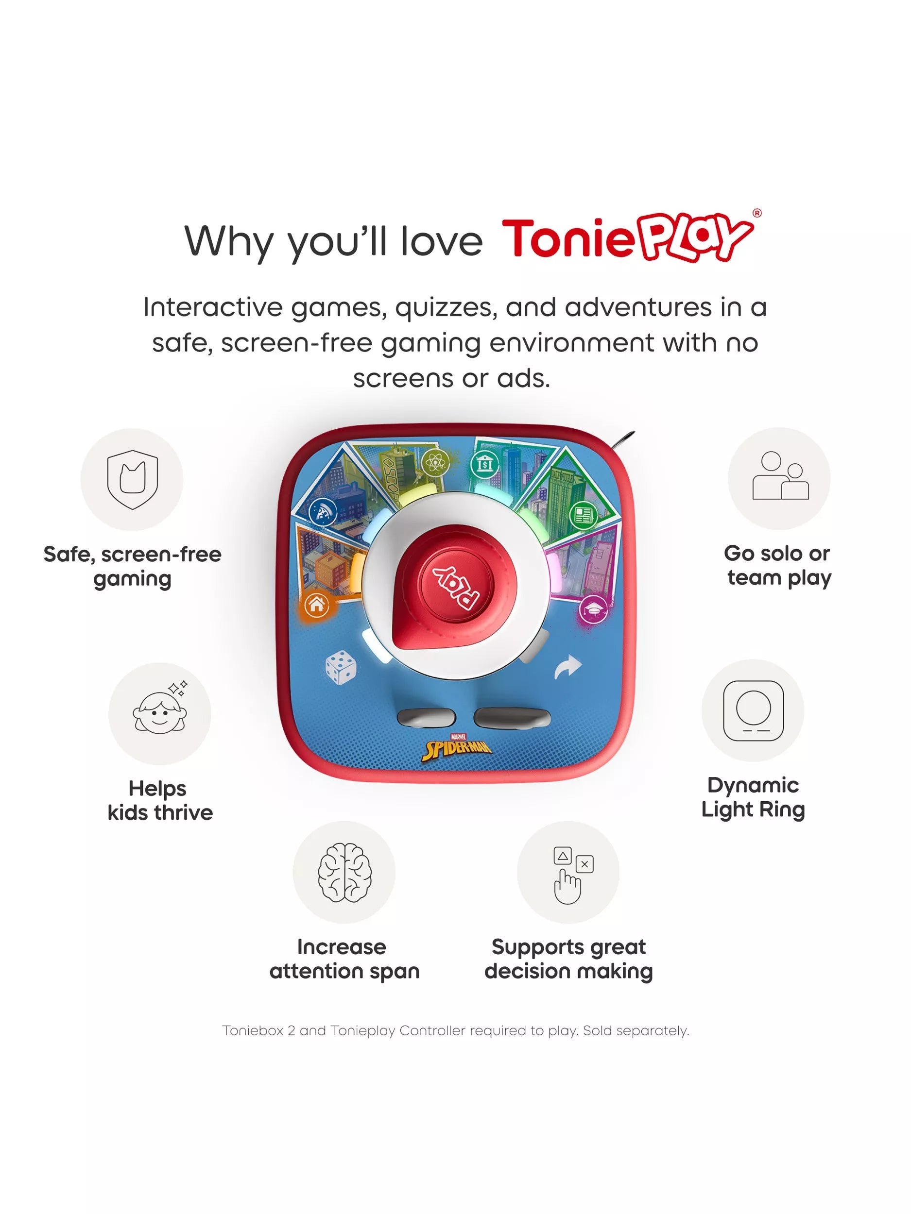Tonies Spider-Man Tonieplay game - British product