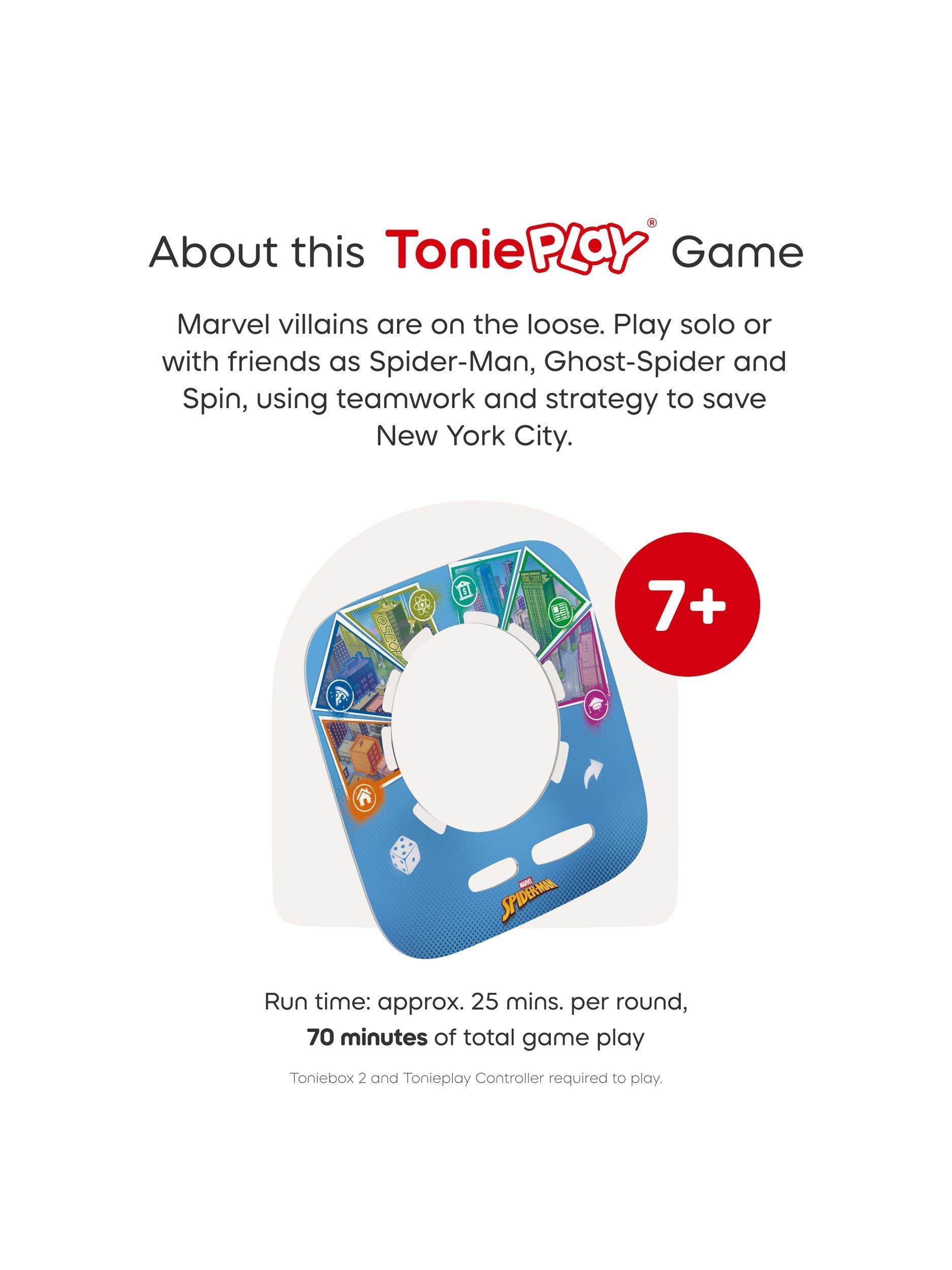 Tonies Spider-Man Tonieplay game - British product