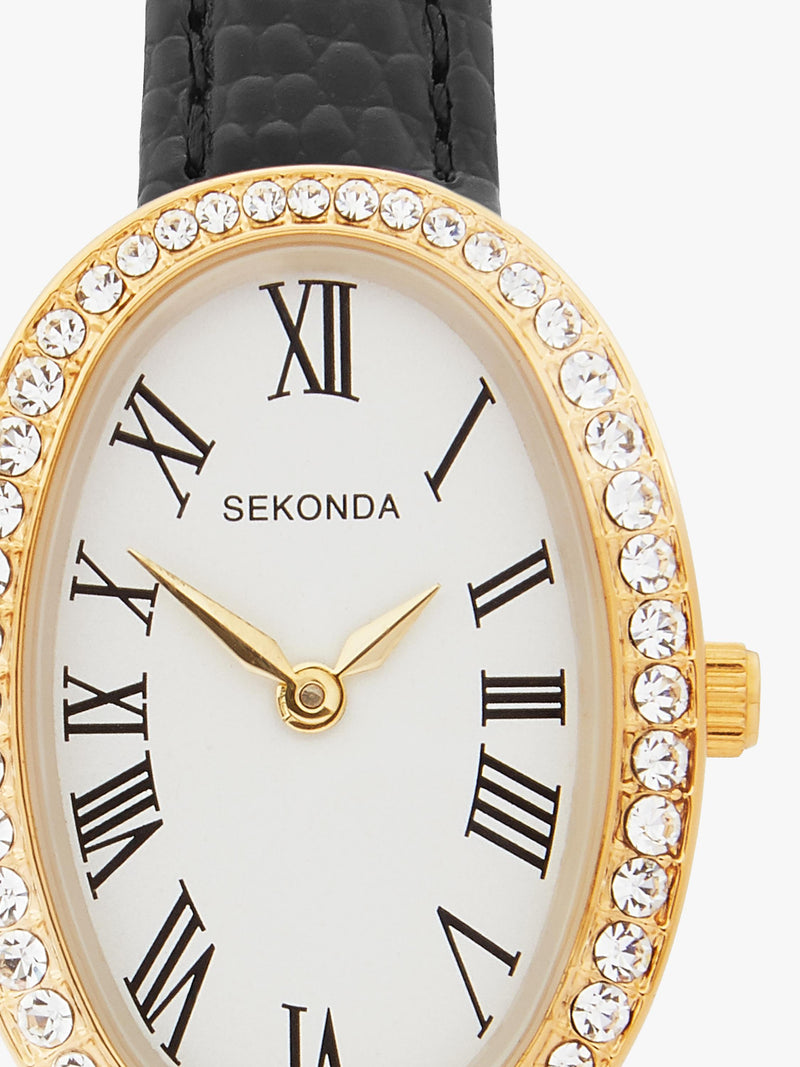 Sekonda Bellamy women's watch gift set black - British product