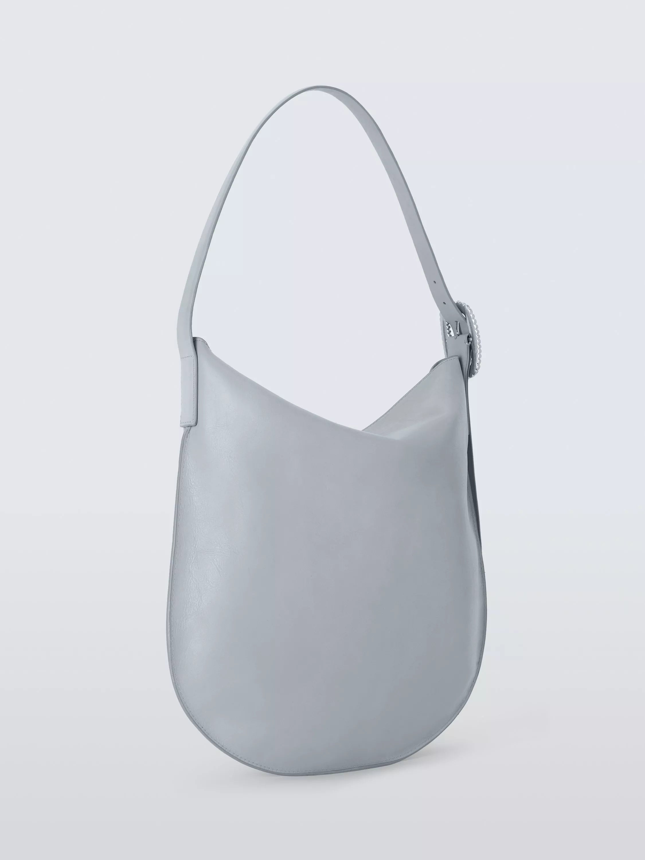 John Lewis x REJINA PYO leather hobo bag grey large, UK version