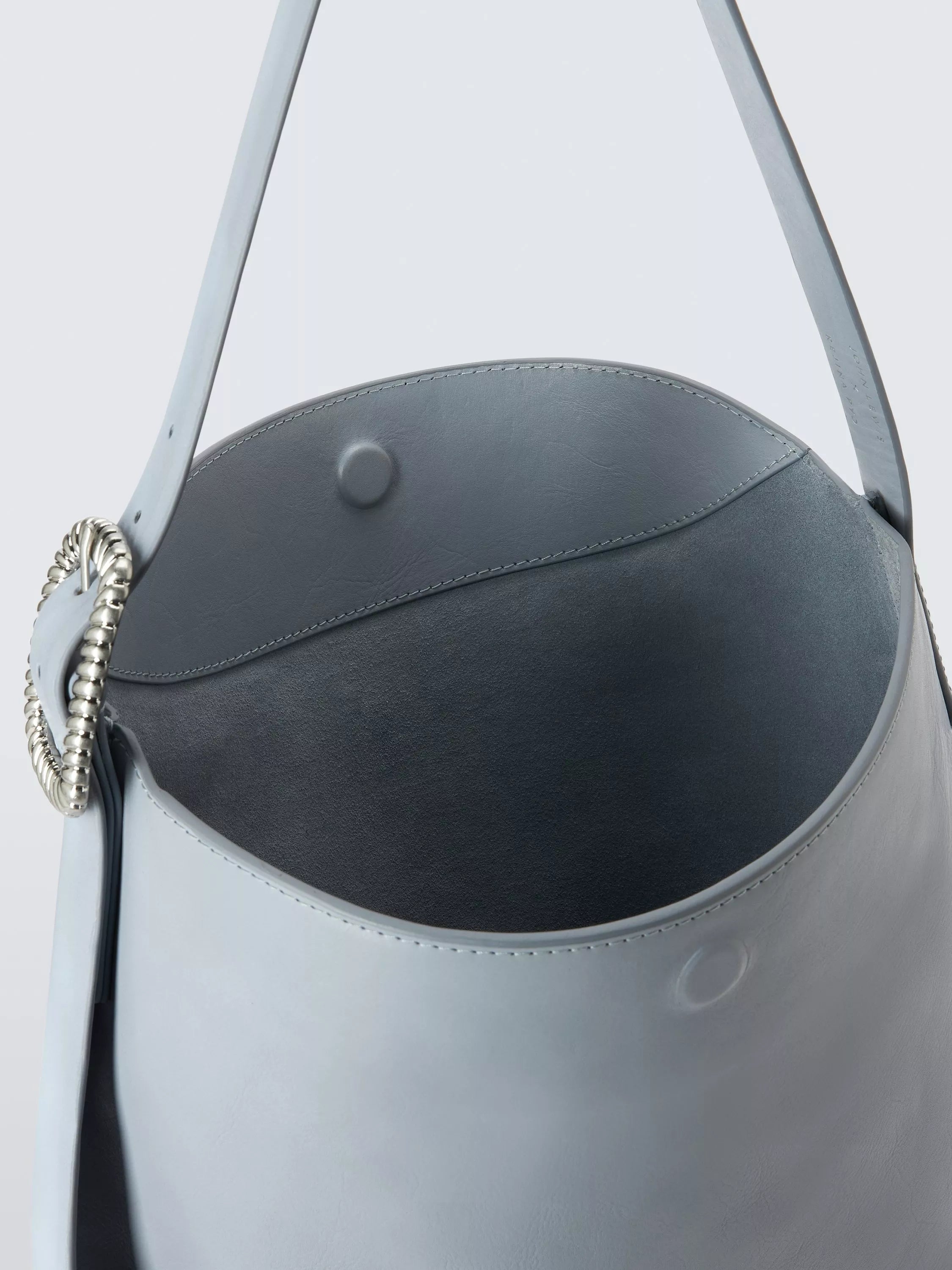 John Lewis x REJINA PYO leather hobo bag grey large, UK version