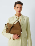 John Lewis REJINA PYO suede hobo bag brown, UK version
