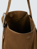 John Lewis REJINA PYO suede hobo bag brown, UK version