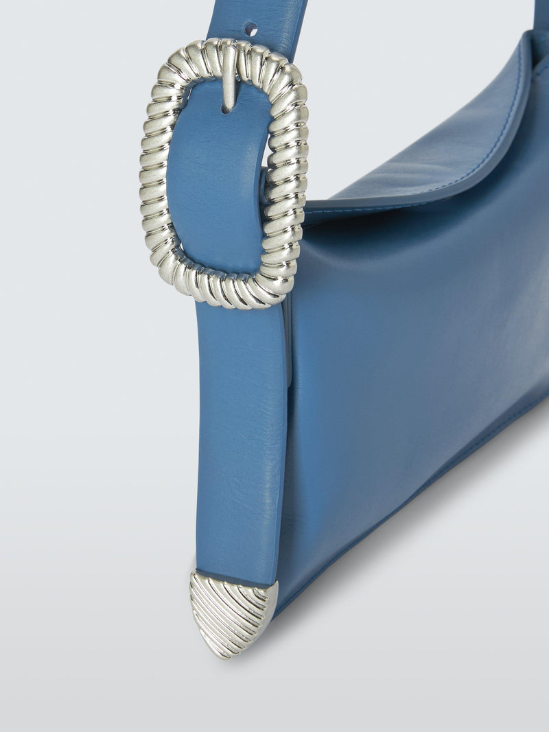 John Lewis x REJINA PYO leather shoulder bag cornflower blue mini - British product