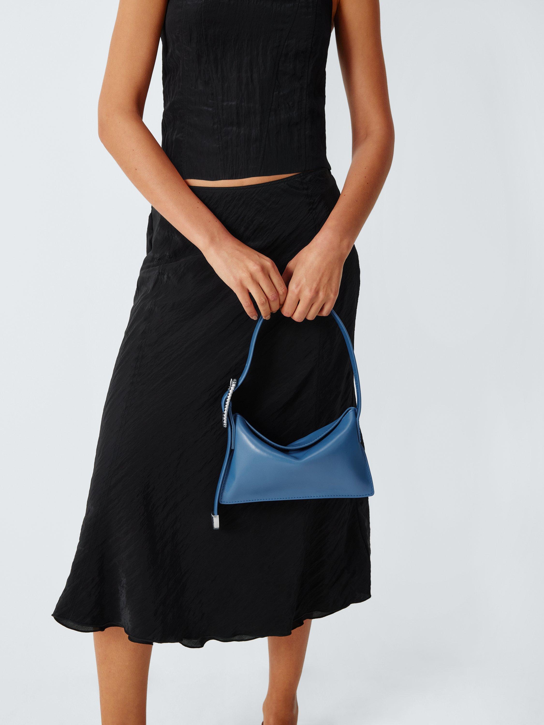 John Lewis x REJINA PYO leather shoulder bag cornflower blue mini - British product