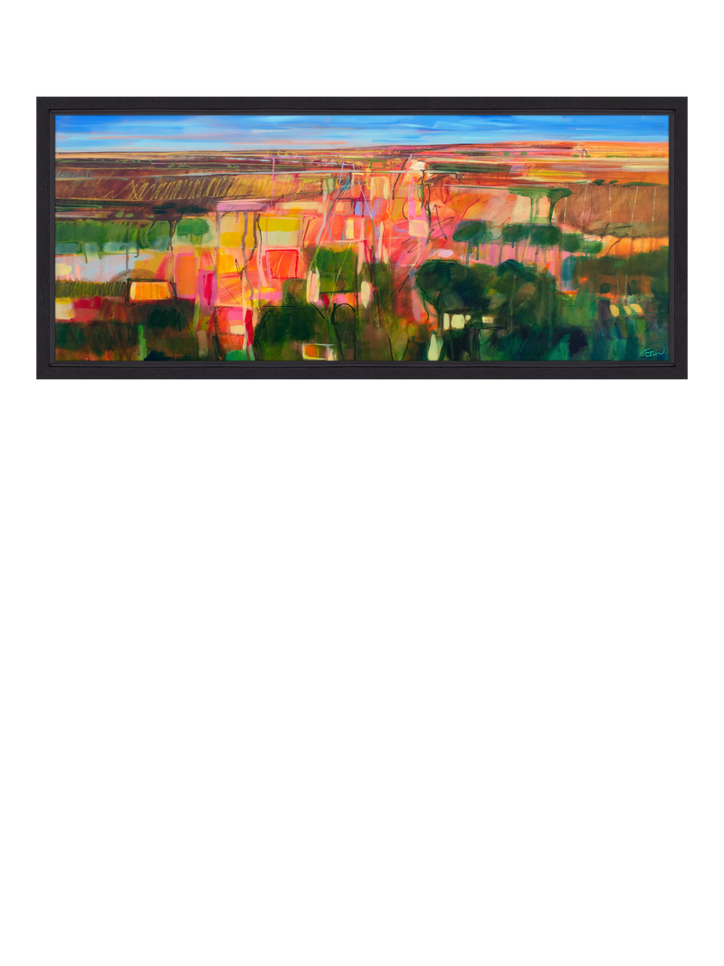 John Lewis Alex Ebdon framed canvas print Manchas Luz 106x46cm (British brand)