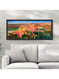 John Lewis Alex Ebdon framed canvas print Manchas Luz 106x46cm (British brand)