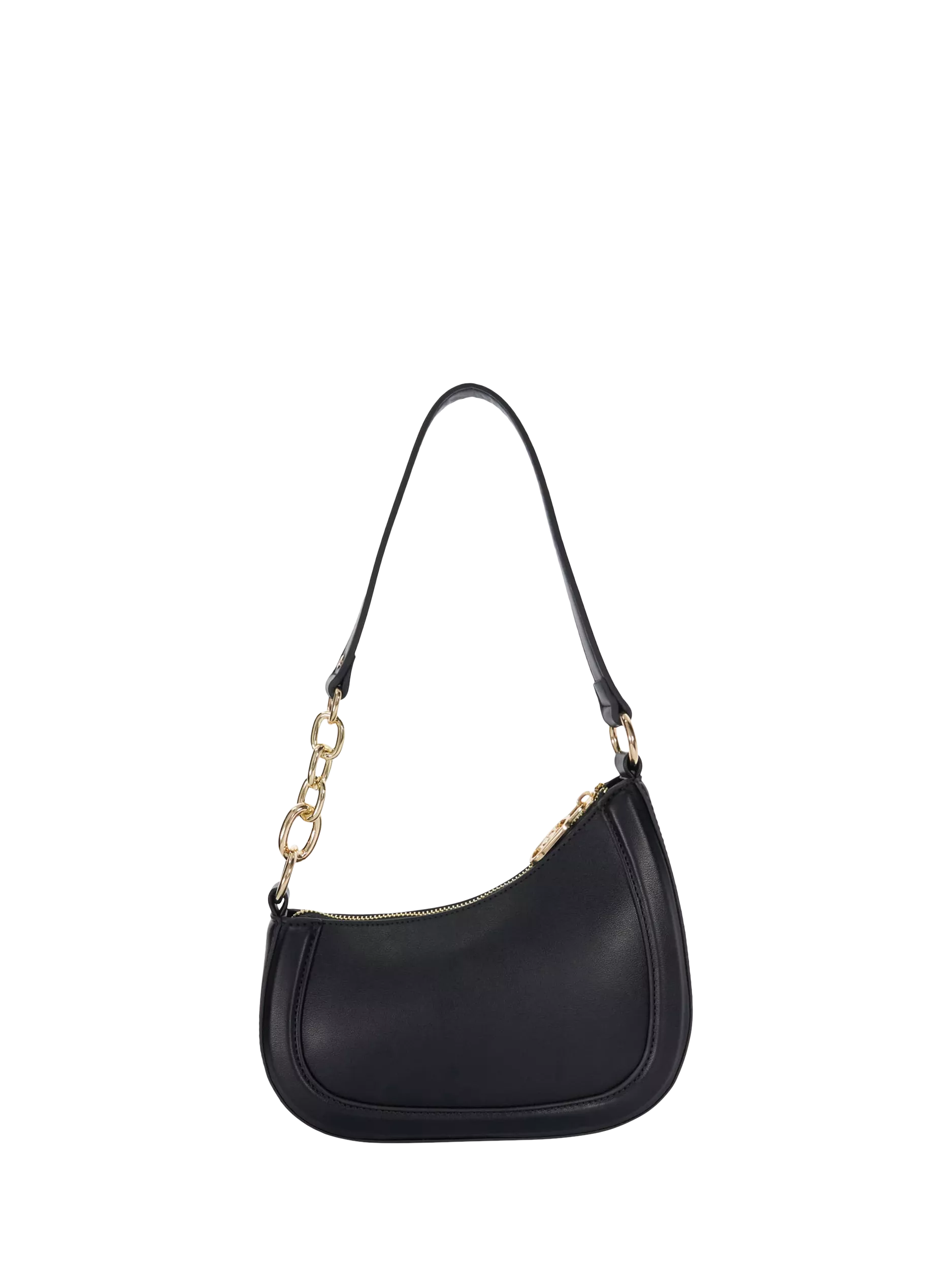 Dune London asymmetric chain shoulder bag black (British brand)