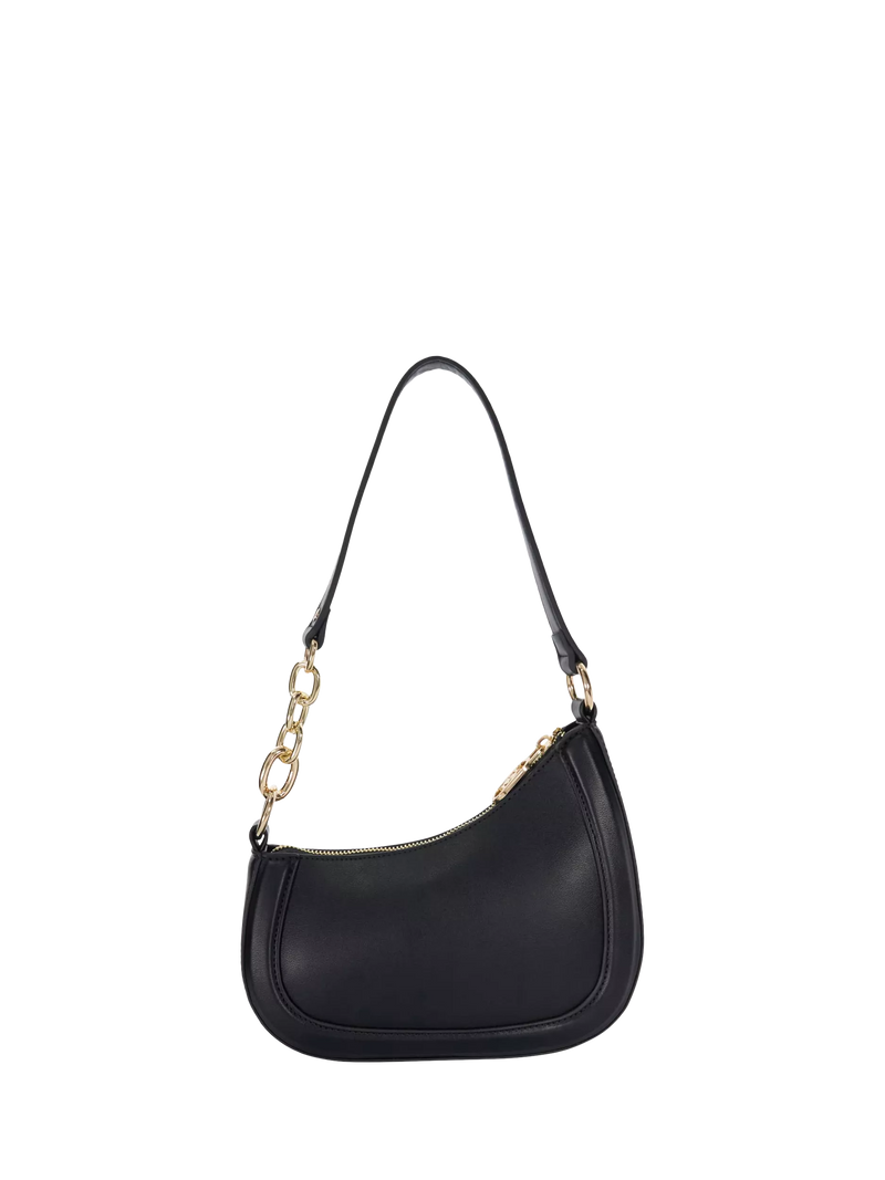 Dune London asymmetric chain shoulder bag black (British brand)