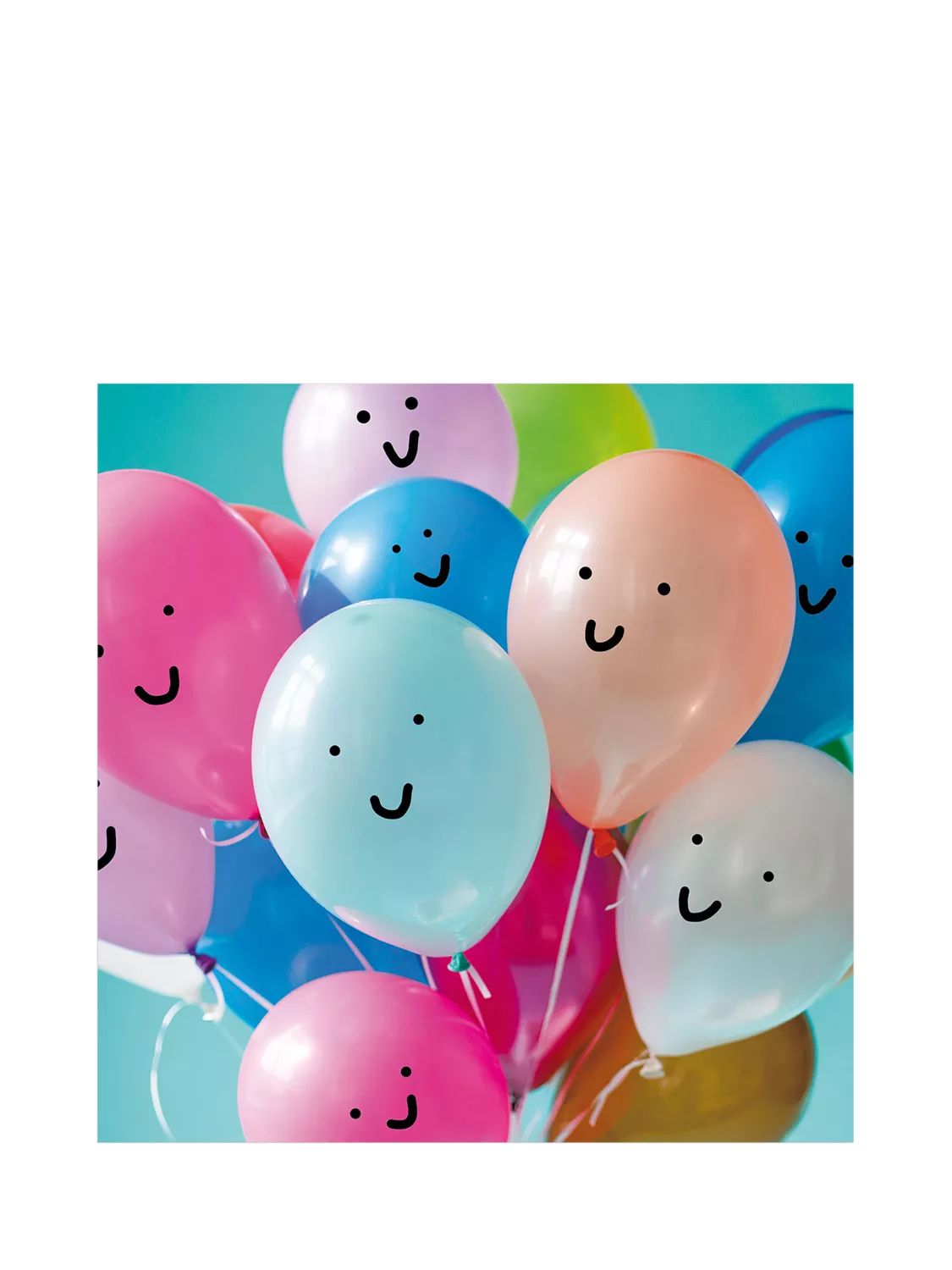 Cardmix Smile Balloons blank greeting card with envelope (British brand)