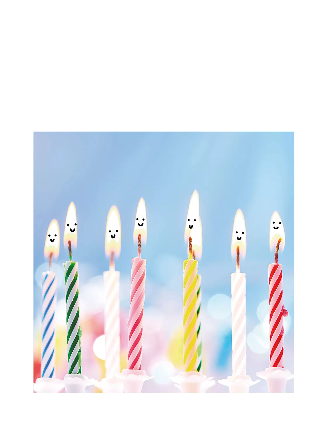 Cardmix Smile birthday card blank inside, UK version