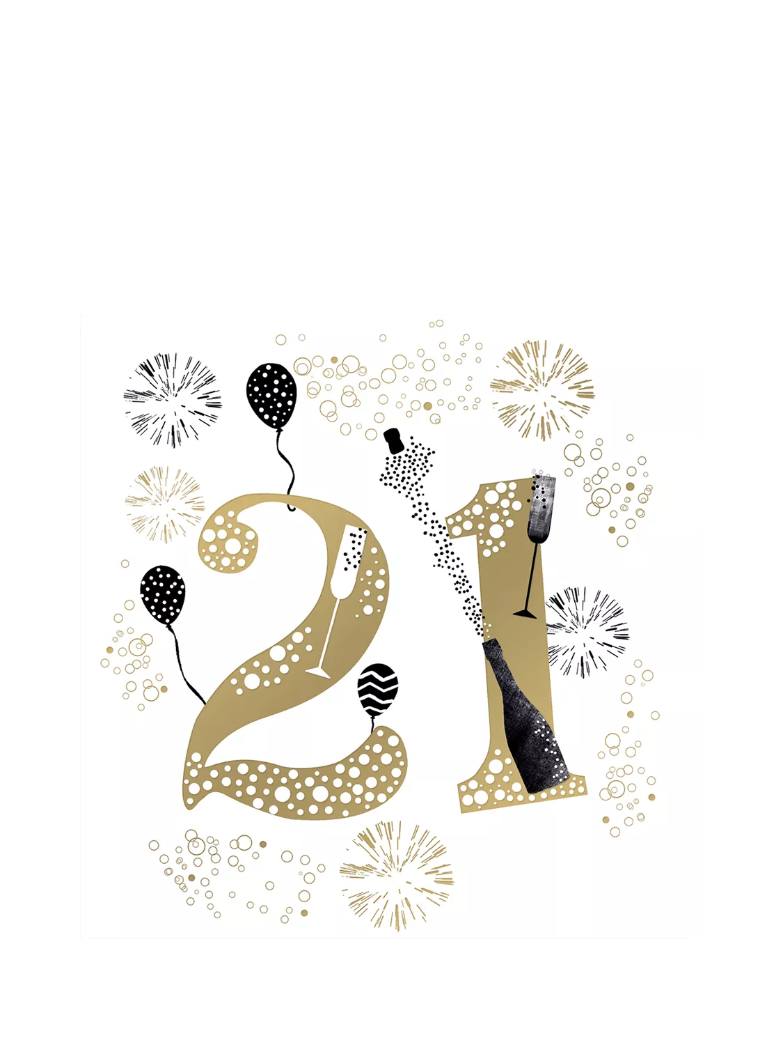 Woodmansterne 21st birthday greeting card, UK version