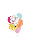 Woodmansterne balloon bunch birthday card (British brand)