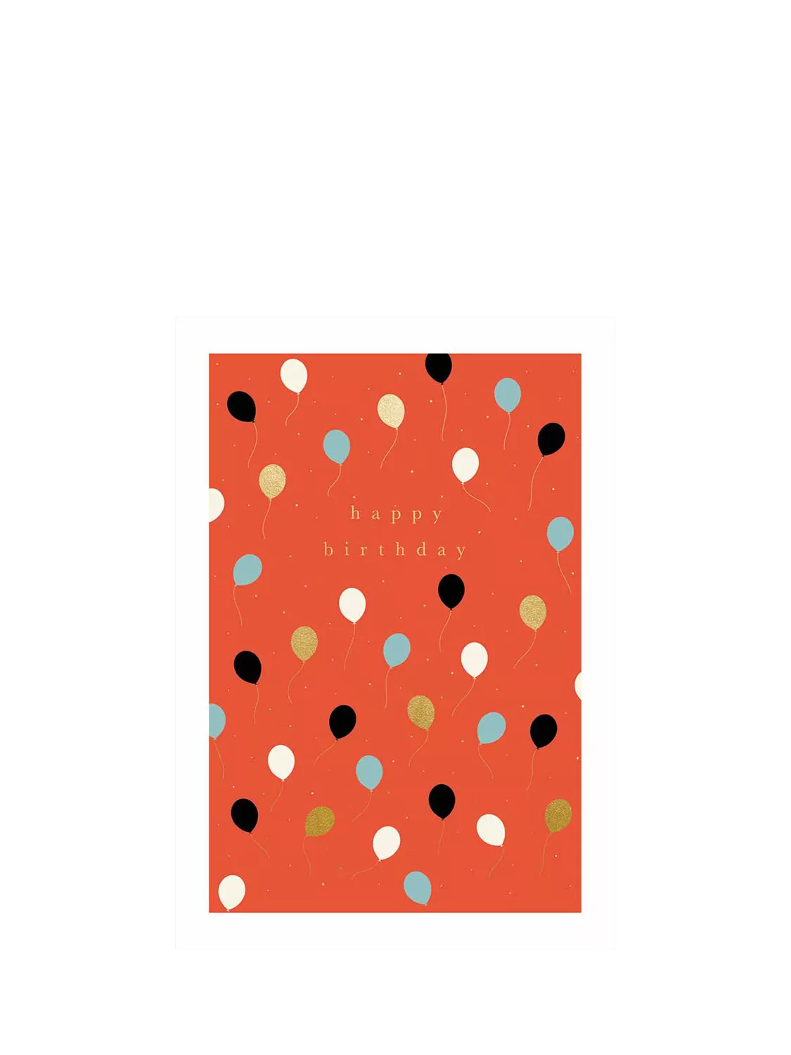 Woodmansterne balloons birthday card with envelope - British product