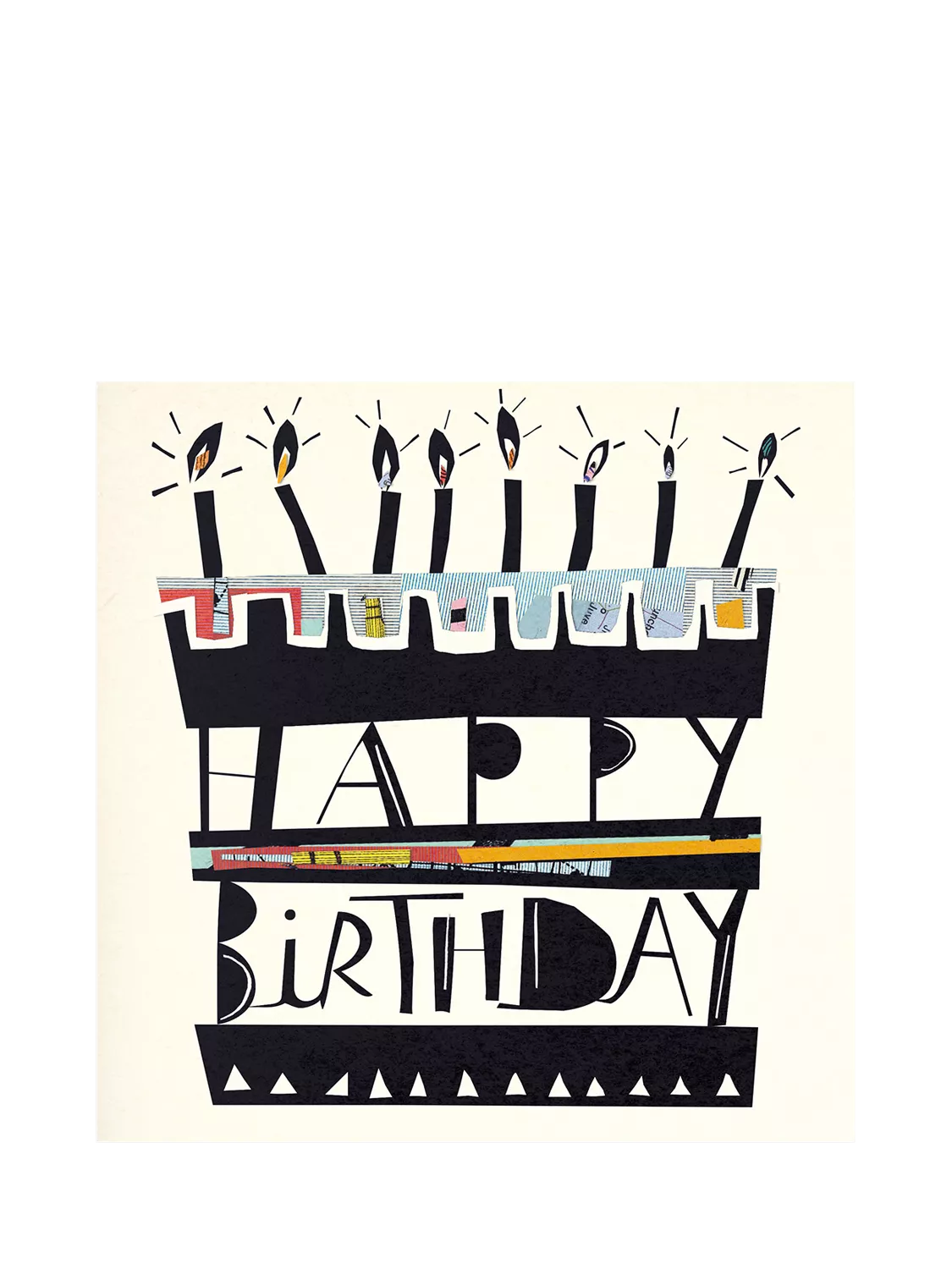 Woodmansterne cake candles birthday card (British brand)