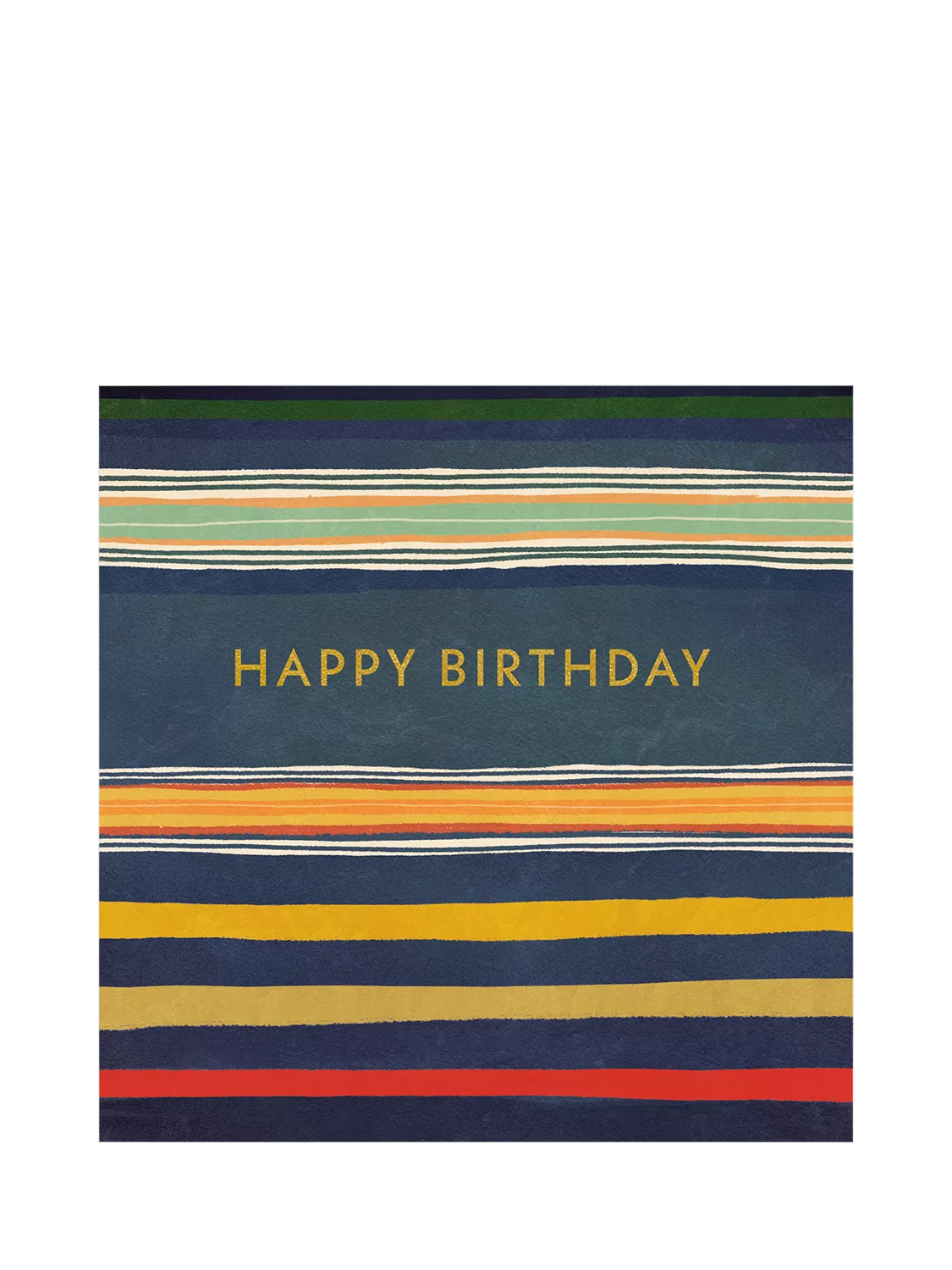 Woodmansterne Coloured Stripes Birthday Card - British product